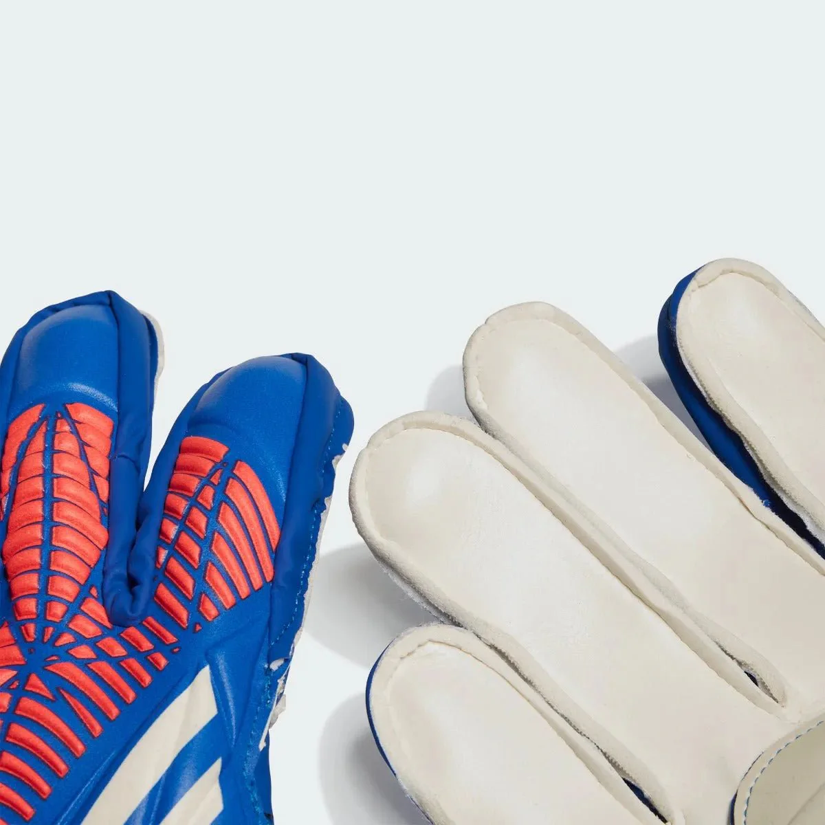 adidas JR Predator GL Match Fingersave Gloves - Hi Res Blue-Turbo - Image 3