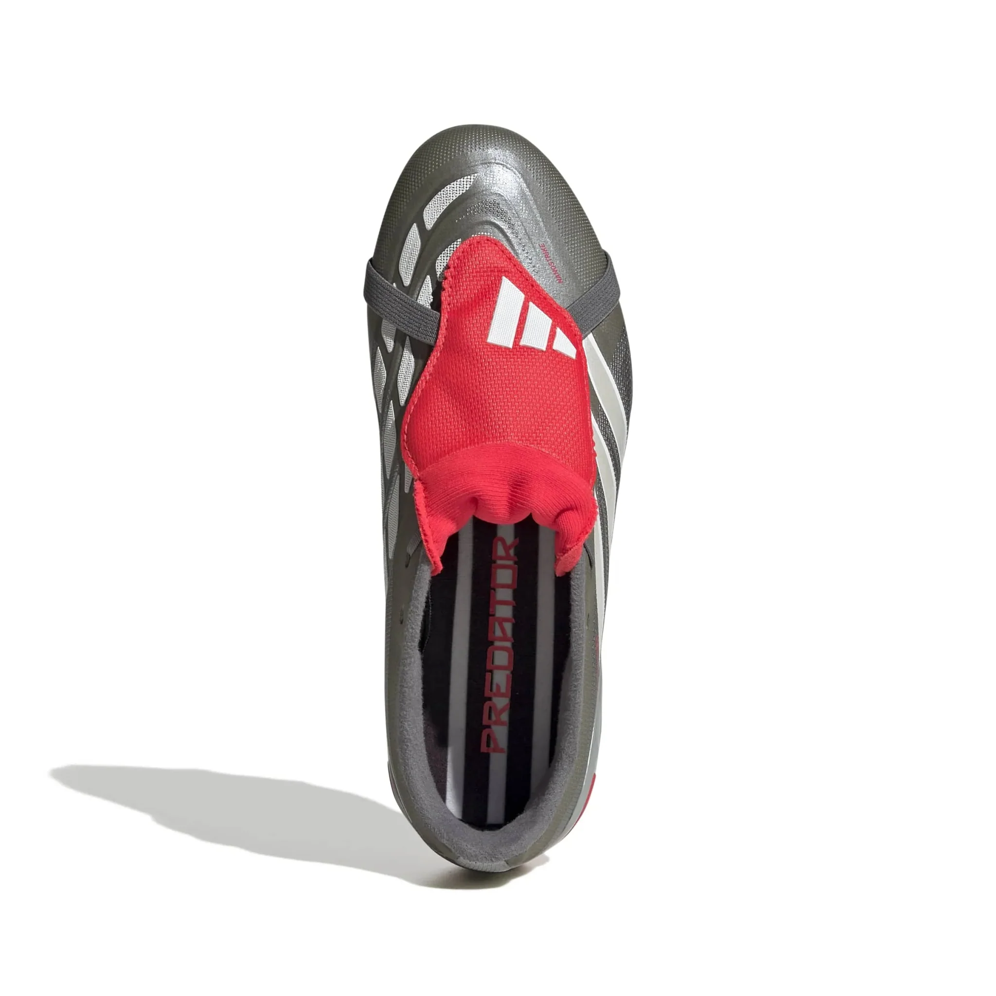 adidas Junior Predator League Fold-Over Tongue Firm Ground Soccer Cleats - Finishers Steel Pack (SP26) - Image 5