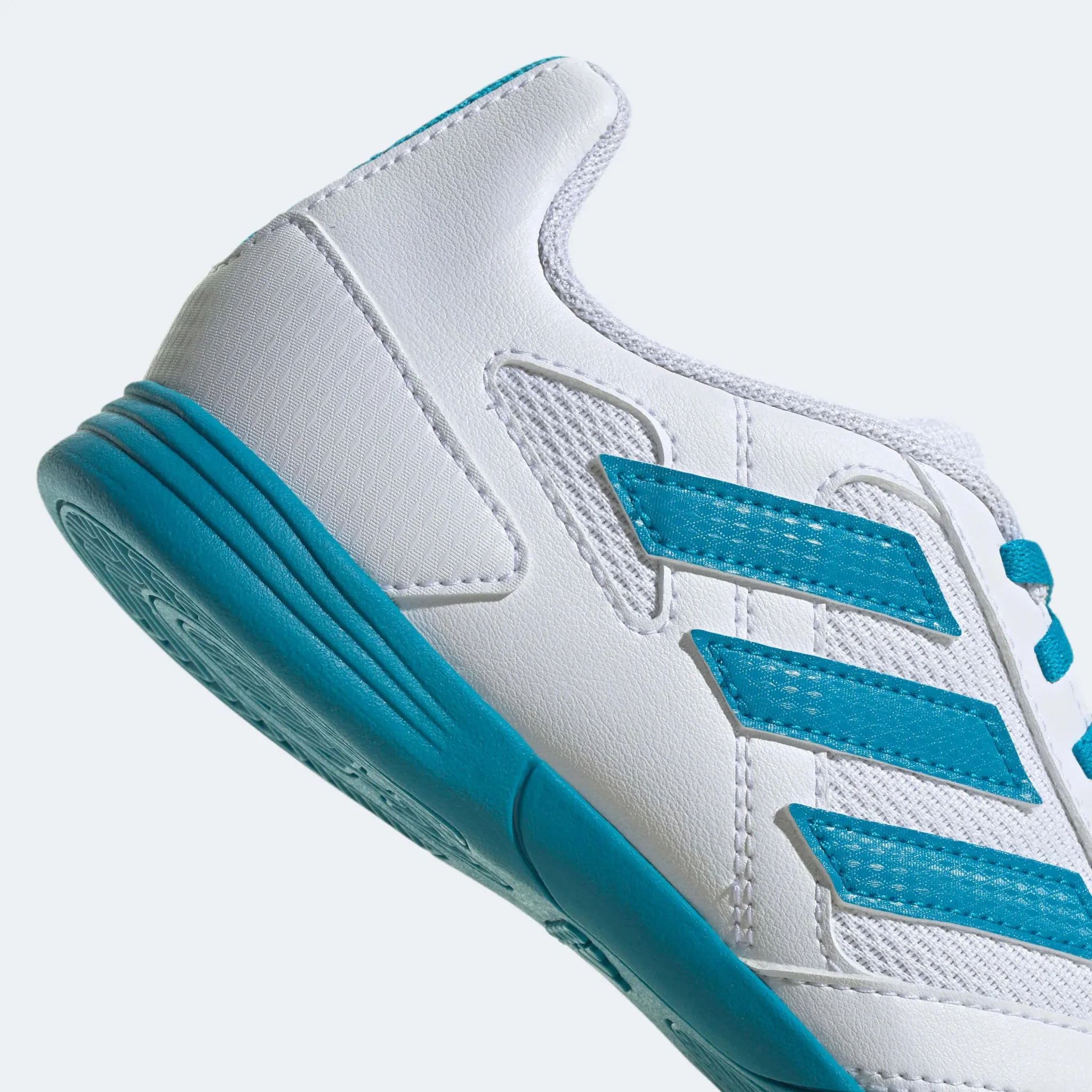 adidas Junior Super Sala 2 J - White - Aqua - Image 7