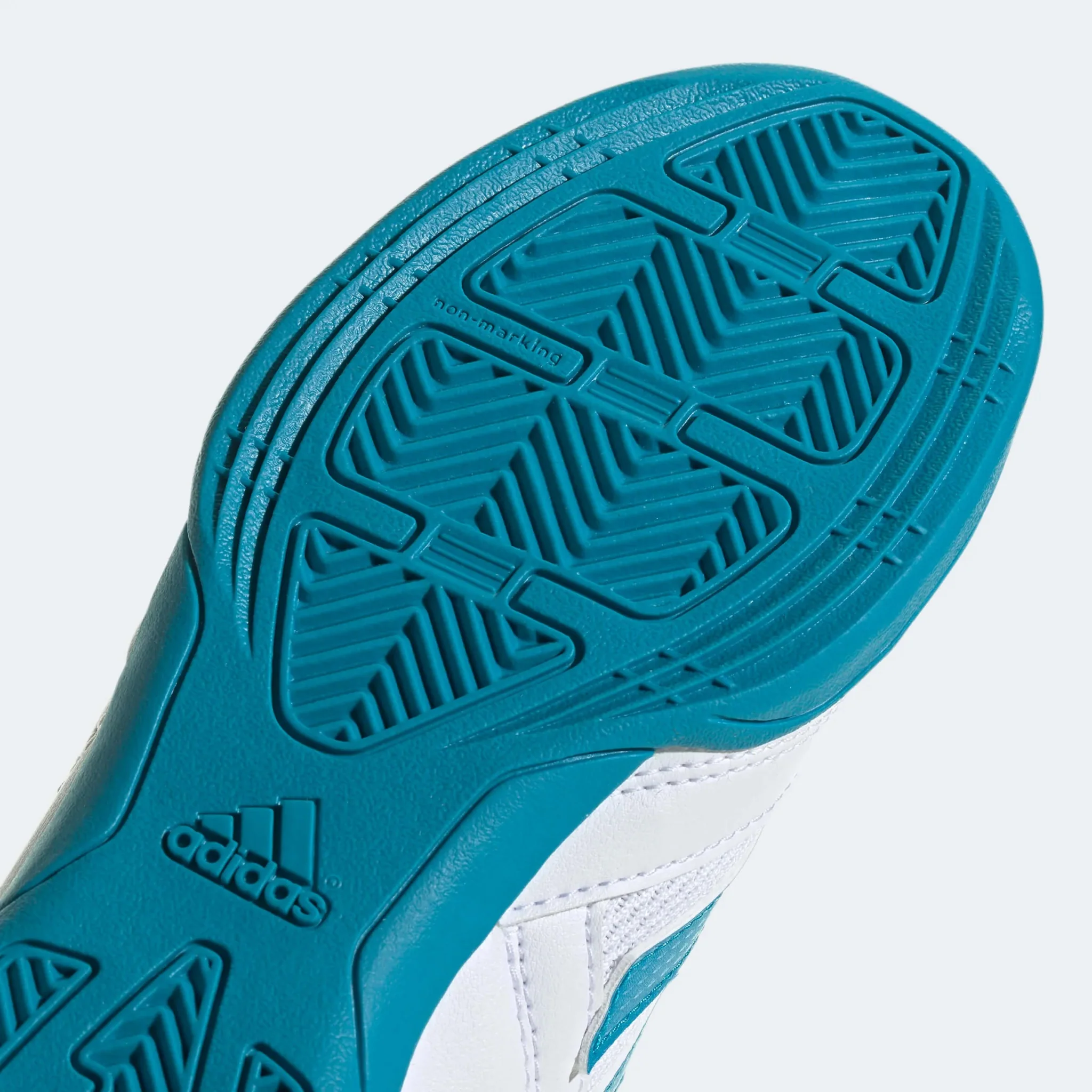 adidas Junior Super Sala 2 J - White - Aqua - Image 8