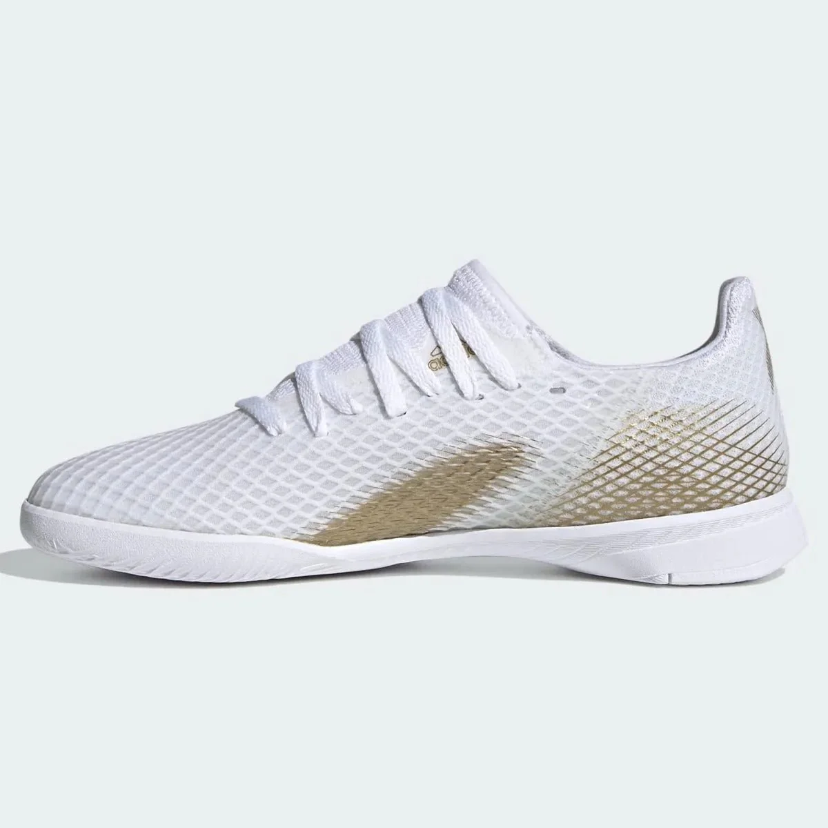 Adidas JR X Ghosted.3 IN - White-Gold - Image 2