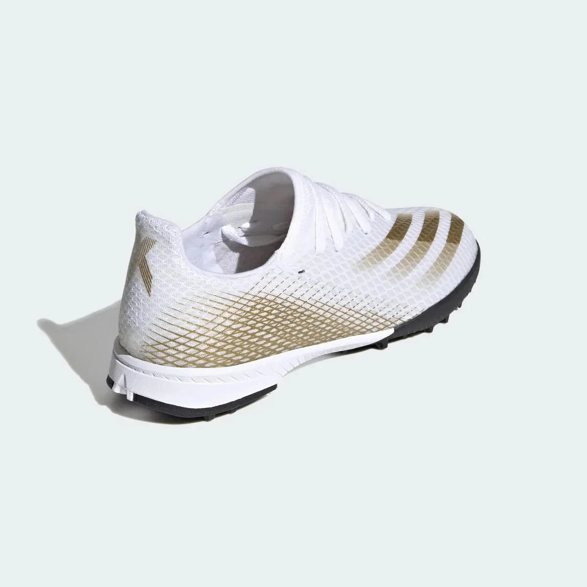 Adidas JR X Ghosted.3 TF - White-Gold - Image 4