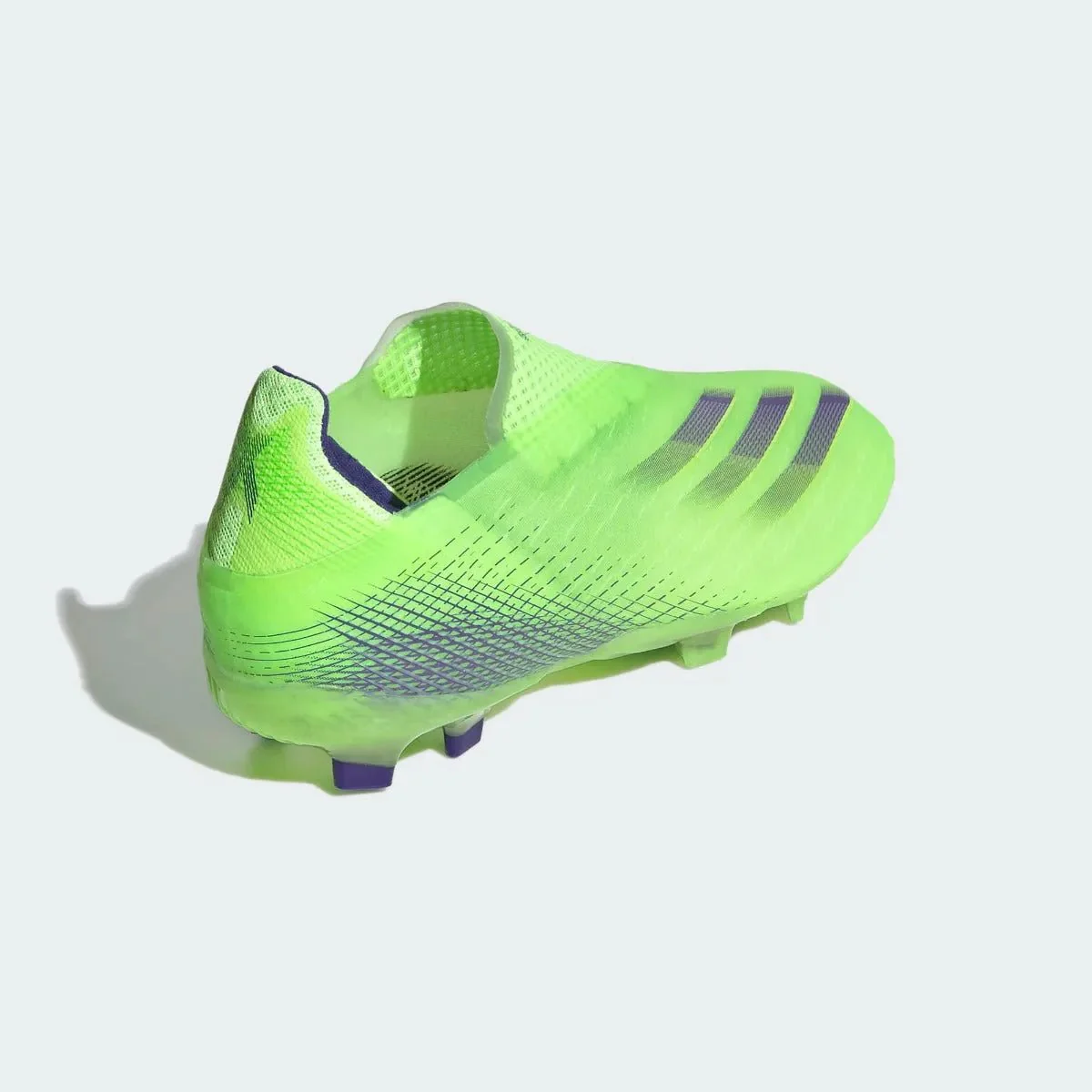 Adidas Junior X Ghosted+ FG - Signal Green-Purple - Image 4
