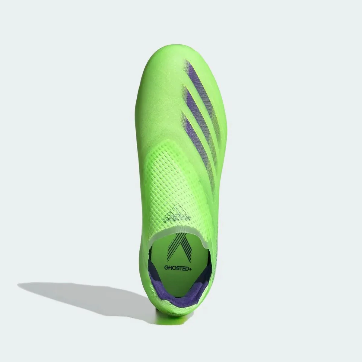 Adidas Junior X Ghosted+ FG - Signal Green-Purple - Image 5