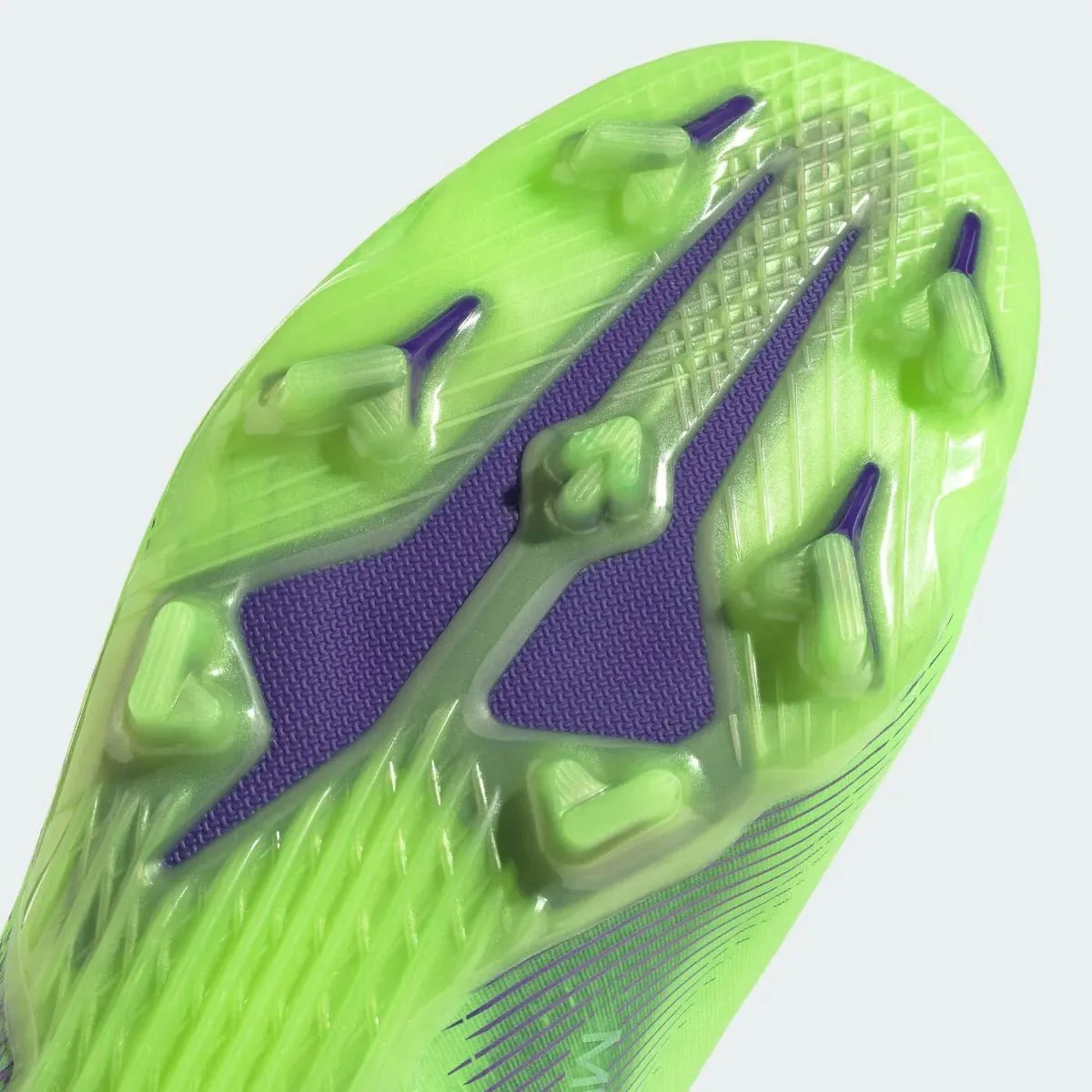 Adidas Junior X Ghosted+ FG - Signal Green-Purple - Image 8