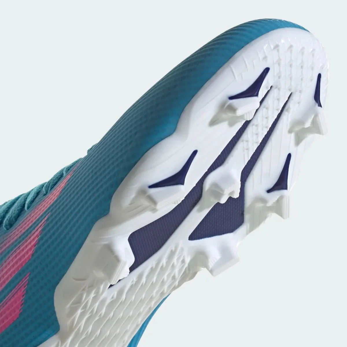 Adidas Junior X Speedflow .3 FG - Sky Rush-Shock Pink - Image 8