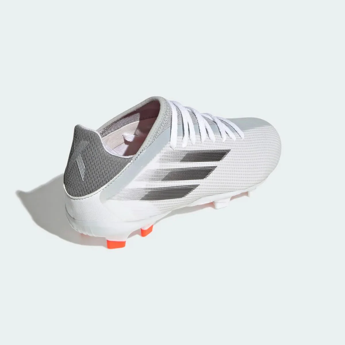 Adidas Junior X Speedflow .3 FG - White-Iron Metallic - Image 4