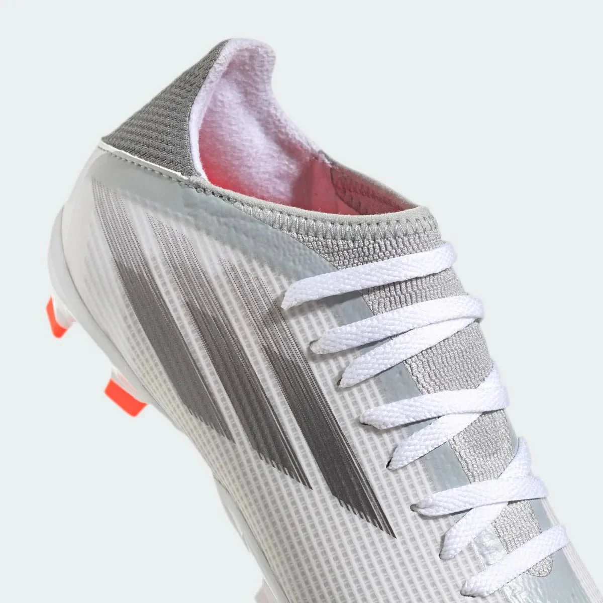 Adidas Junior X Speedflow .3 FG - White-Iron Metallic - Image 7