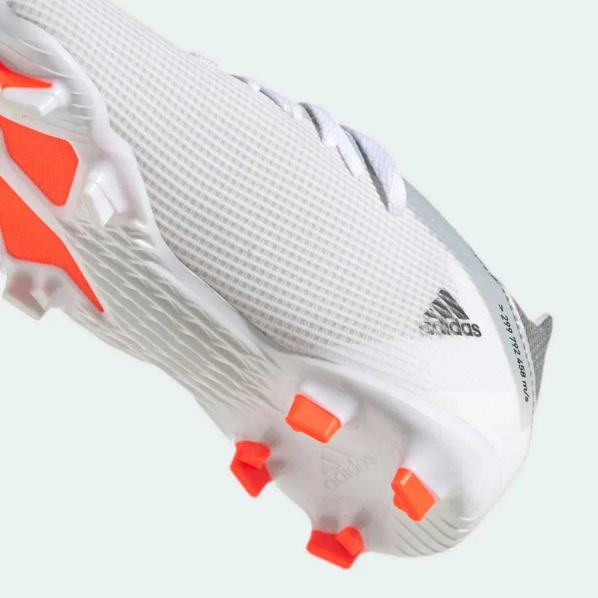 Adidas Junior X Speedflow .3 FG - White-Iron Metallic - Image 8