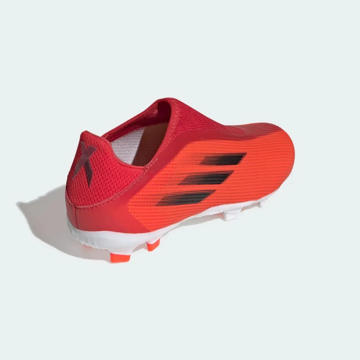 Adidas Junior X Speedflow .3 Laceless FG - Red-Black - Image 4