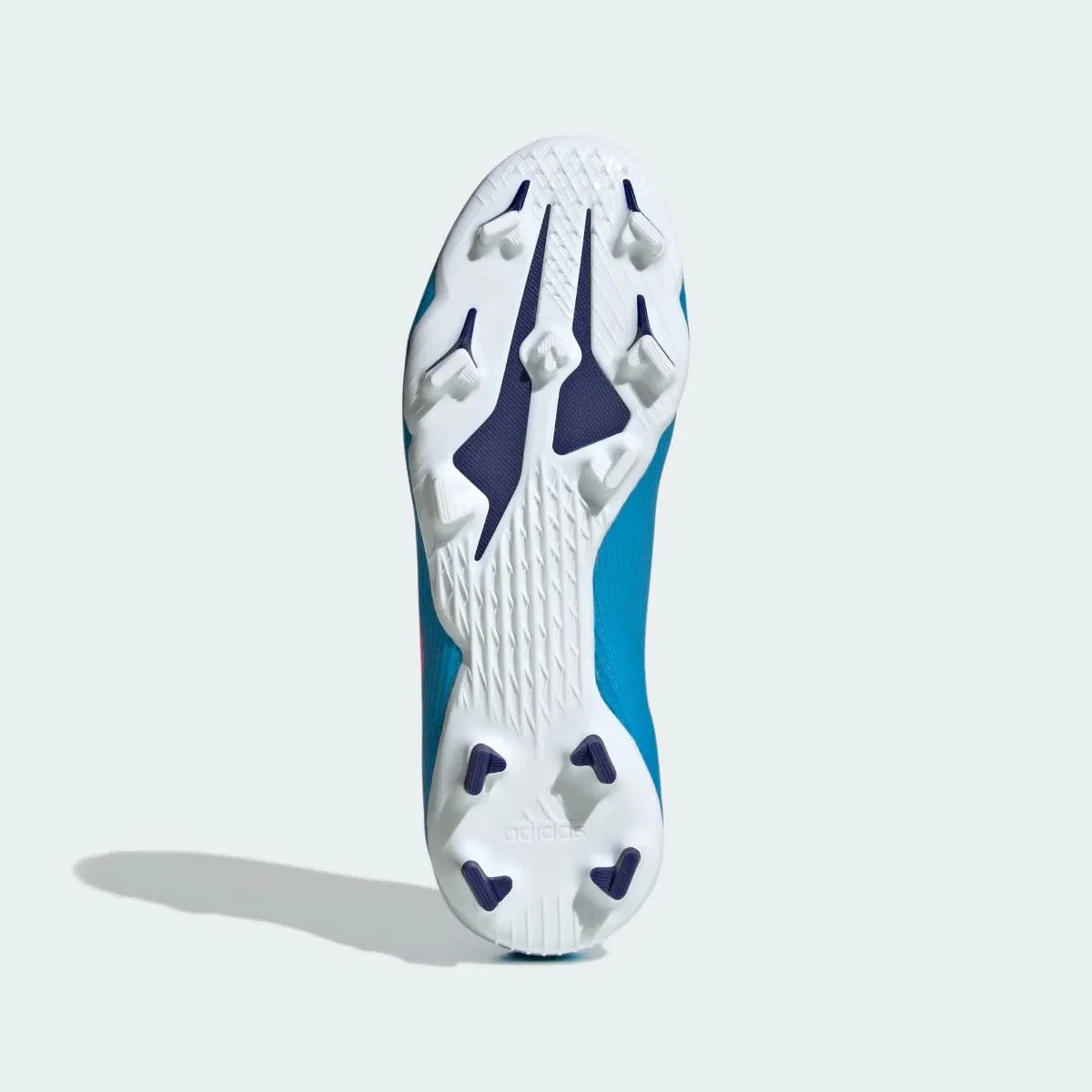 Adidas Junior X Speedflow .3 Laceless FG - Sky Rush-Shock Pink - Image 6