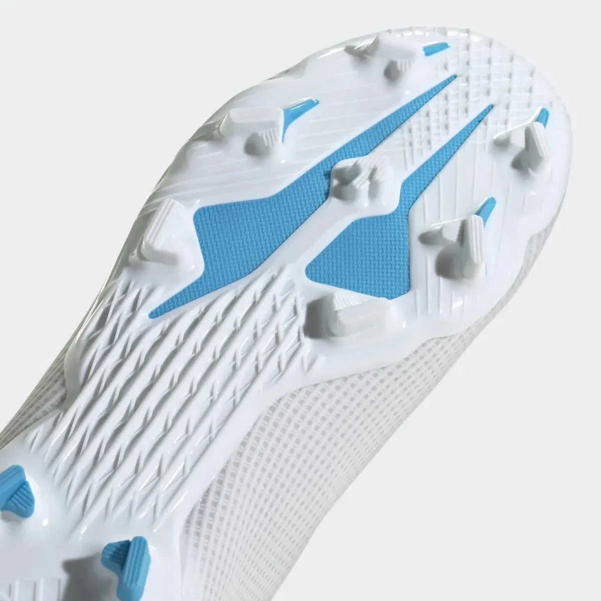 adidas Junior X Speedflow .3 Laceless FG - White-Hi Res Blue - Image 8