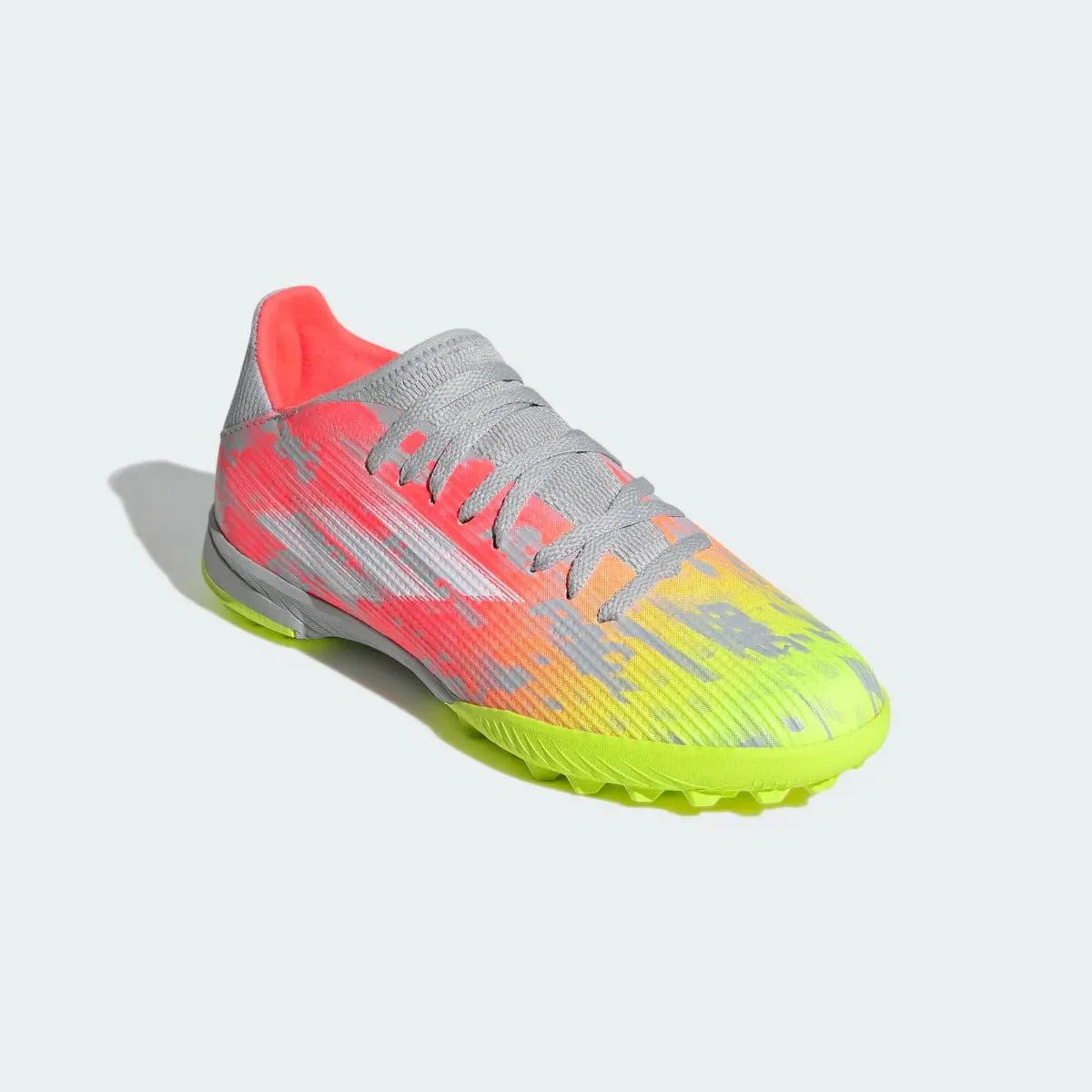 Adidas JR X Speedflow .3 TF - Clear Onix-White-Solar Yellow - Image 3