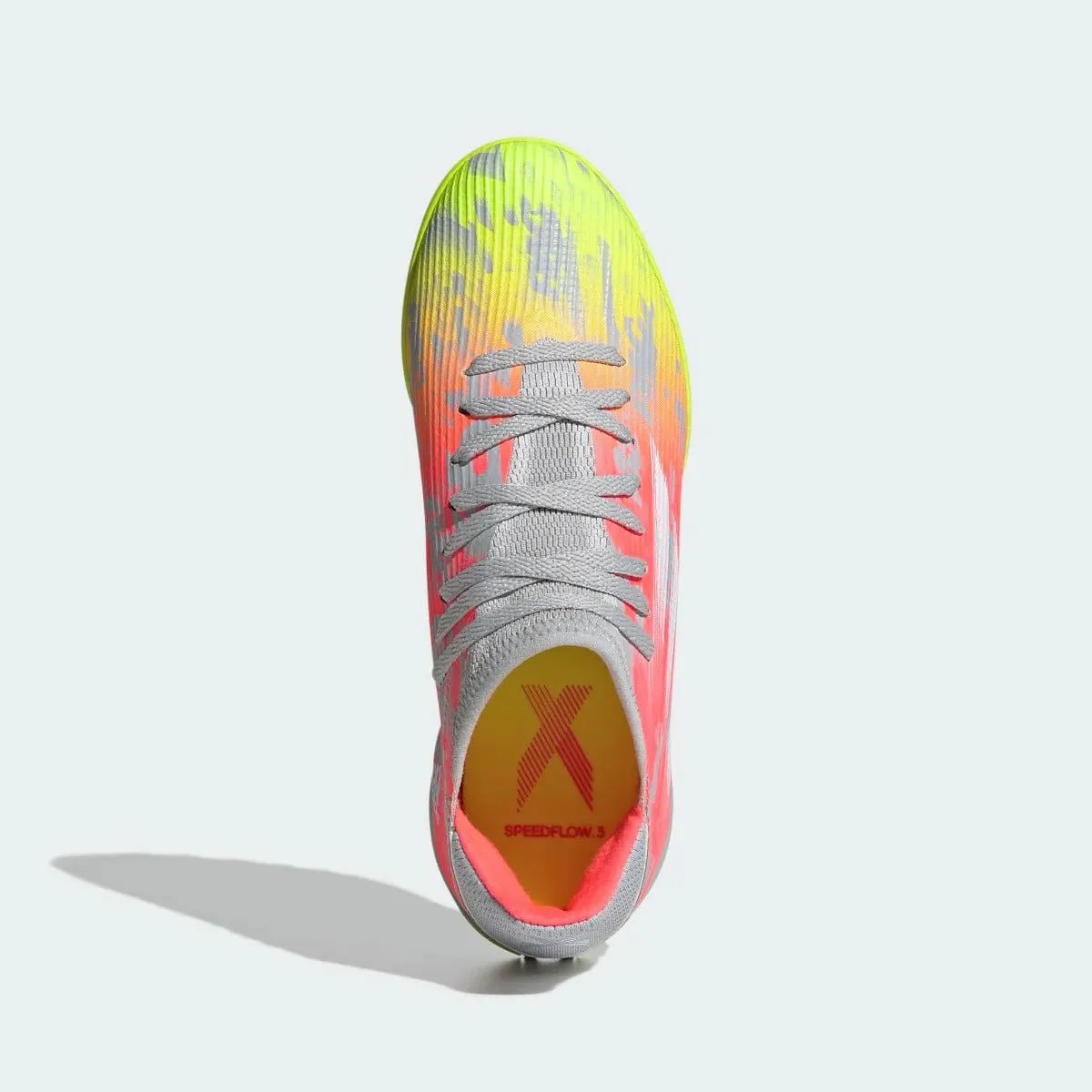Adidas JR X Speedflow .3 TF - Clear Onix-White-Solar Yellow - Image 5