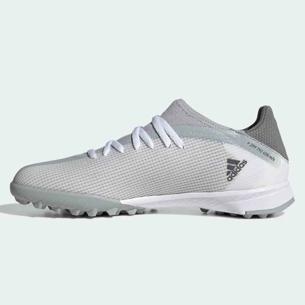 Adidas Junior X Speedflow .3 TF - White-Iron Metallic - Image 2