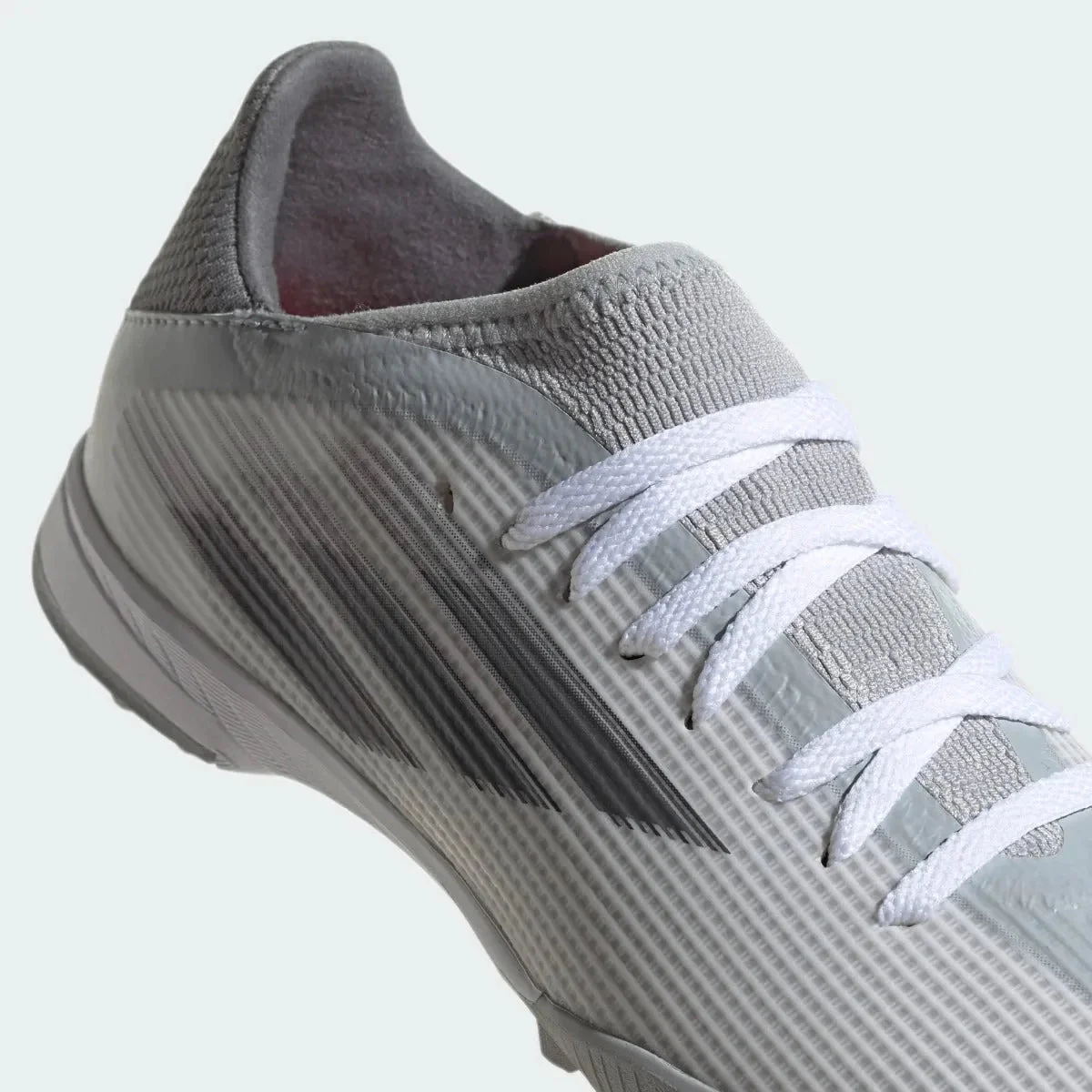 Adidas Junior X Speedflow .3 TF - White-Iron Metallic - Image 7