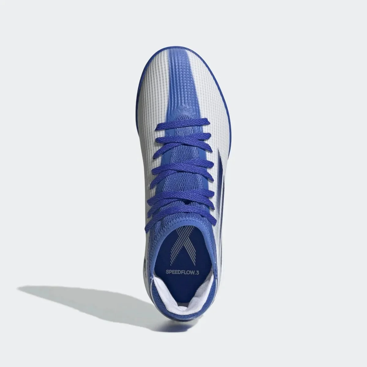 adidas Junior X Speedflow .3 Turf - White-Blue - Image 5