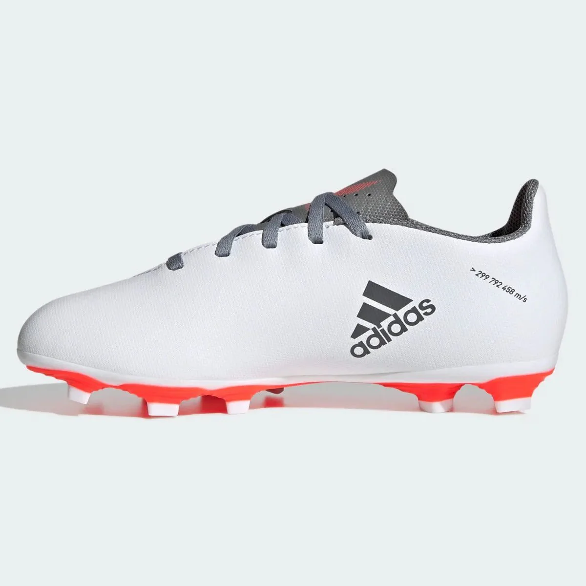 Adidas JR X Speedflow .4 FxG - White-Iron Metallic - Image 2