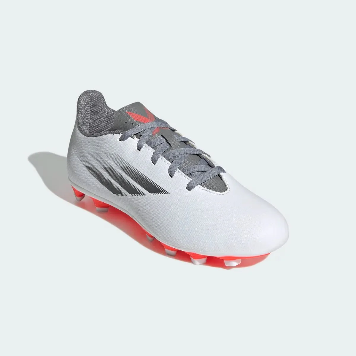 Adidas JR X Speedflow .4 FxG - White-Iron Metallic - Image 3