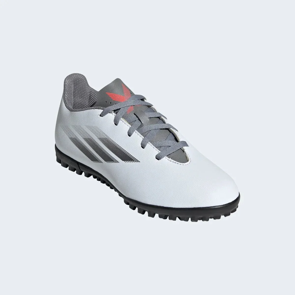 Adidas Junior X Speedflow .4 TF - White-Iron Metallic - Image 3