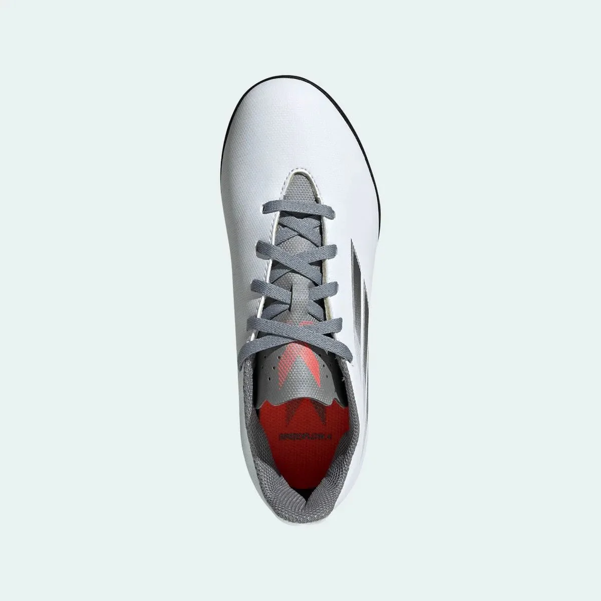 Adidas Junior X Speedflow .4 TF - White-Iron Metallic - Image 5