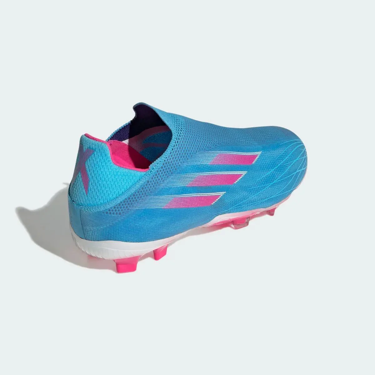 Adidas Junior X Speedflow + FG - Sky Rush-Shock Pink - Image 4