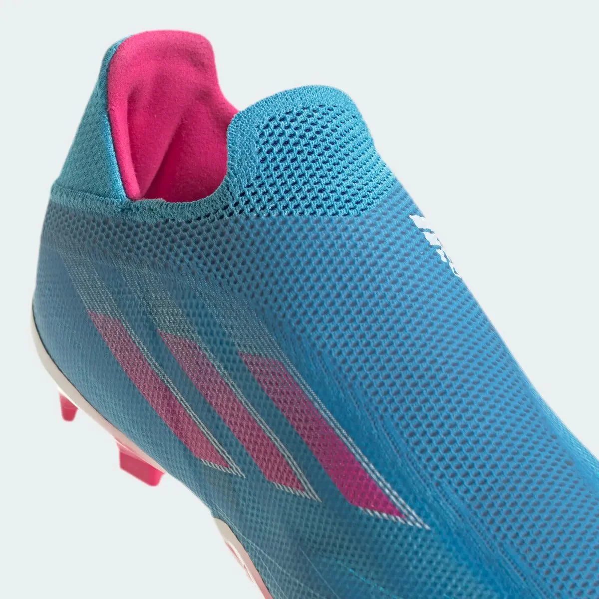 Adidas Junior X Speedflow + FG - Sky Rush-Shock Pink - Image 7