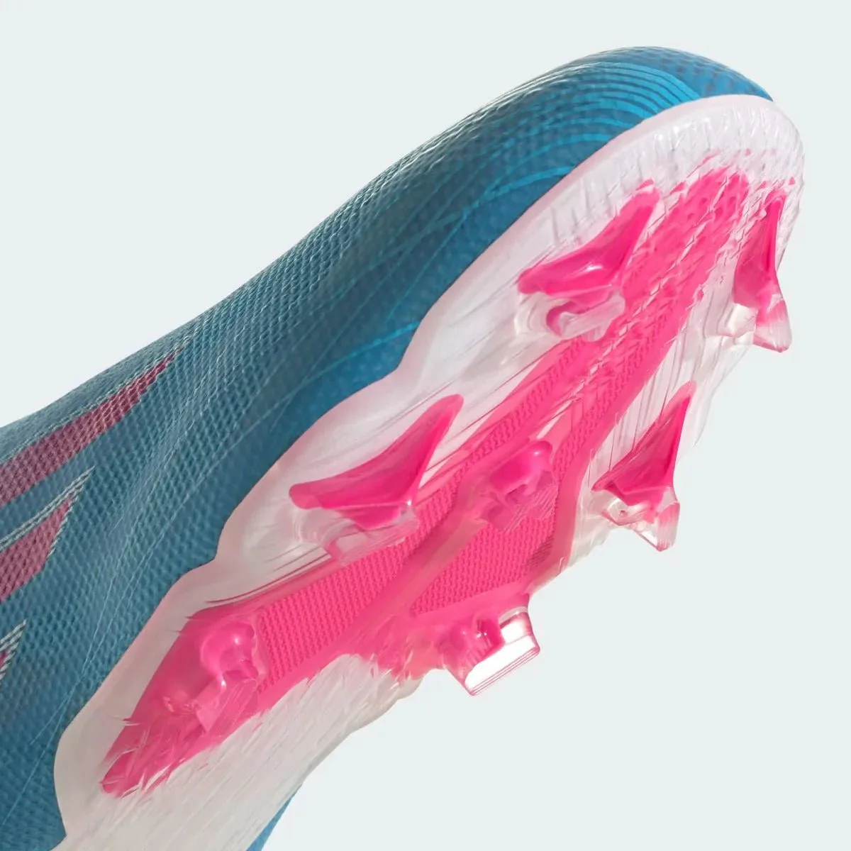 Adidas Junior X Speedflow + FG - Sky Rush-Shock Pink - Image 8