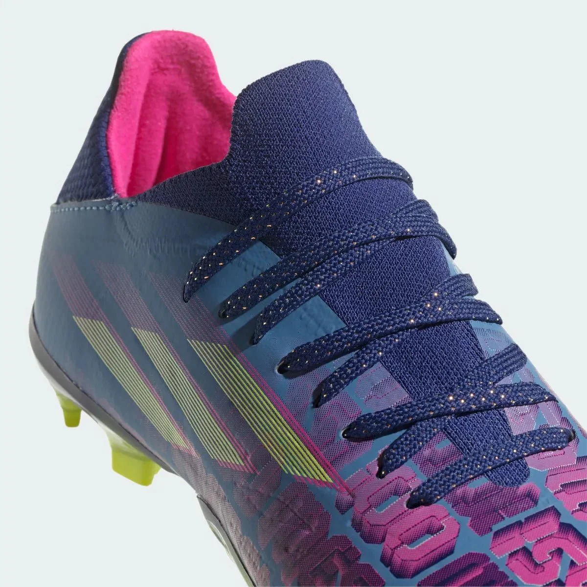 Adidas Junior X Speedflow MESSI .1 FG - Blue-Pink-Yellow - Image 5