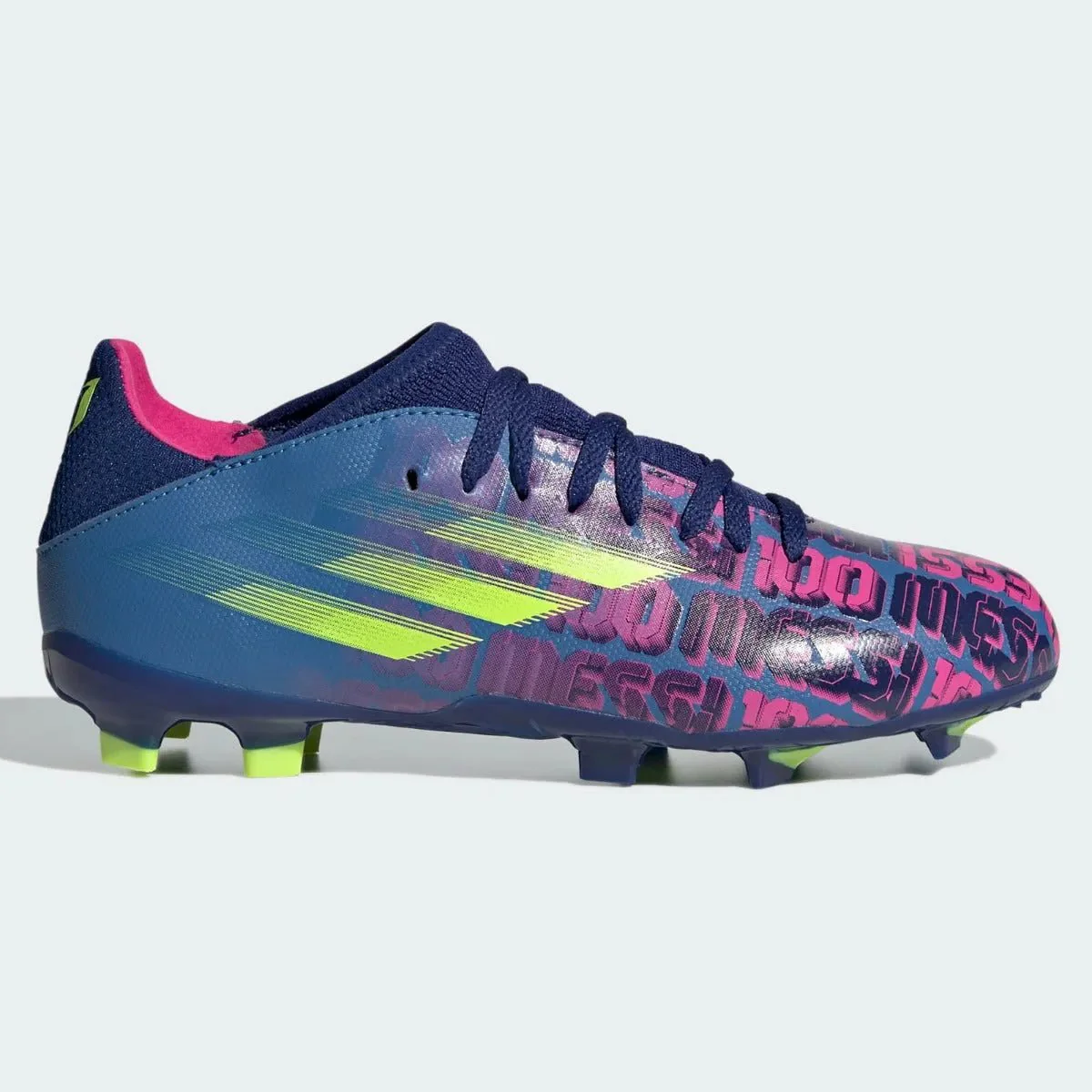 Adidas Junior X Speedflow MESSI .3 FG - Blue-Pink-Yellow