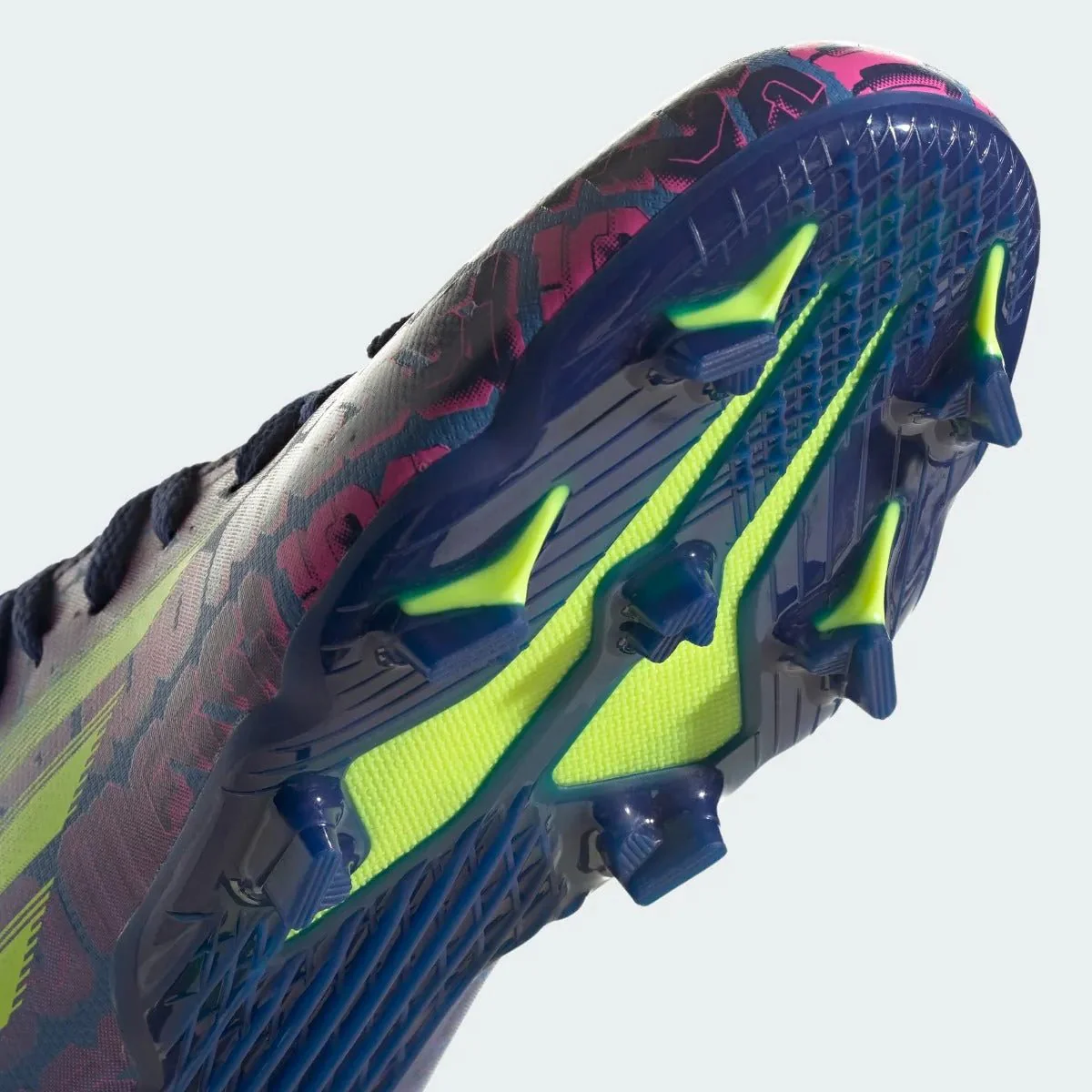 Adidas Junior X Speedflow MESSI .3 FG - Blue-Pink-Yellow - Image 8