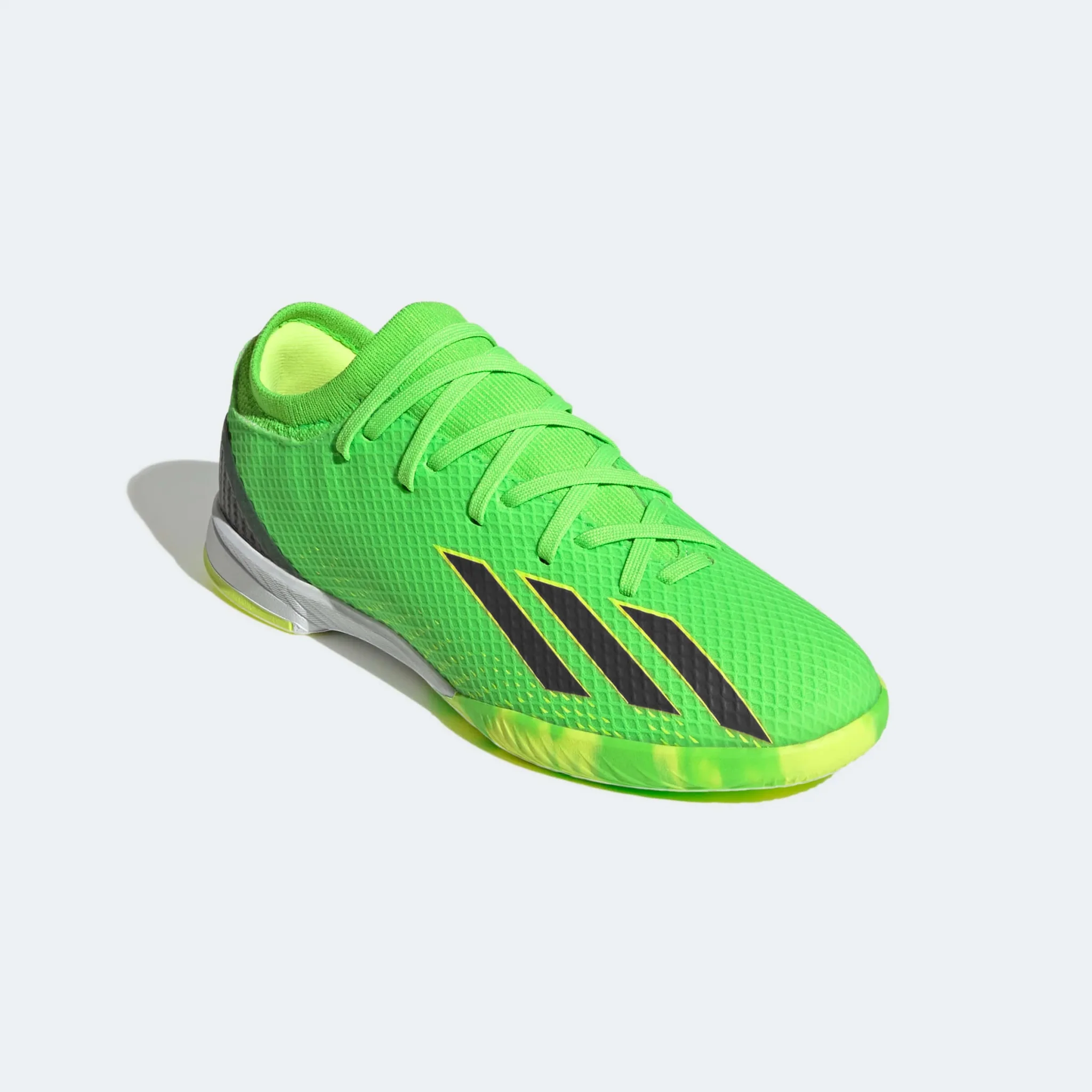adidas Junior X SpeedPortal .3 Indoor - Solar Green-Black - Image 3