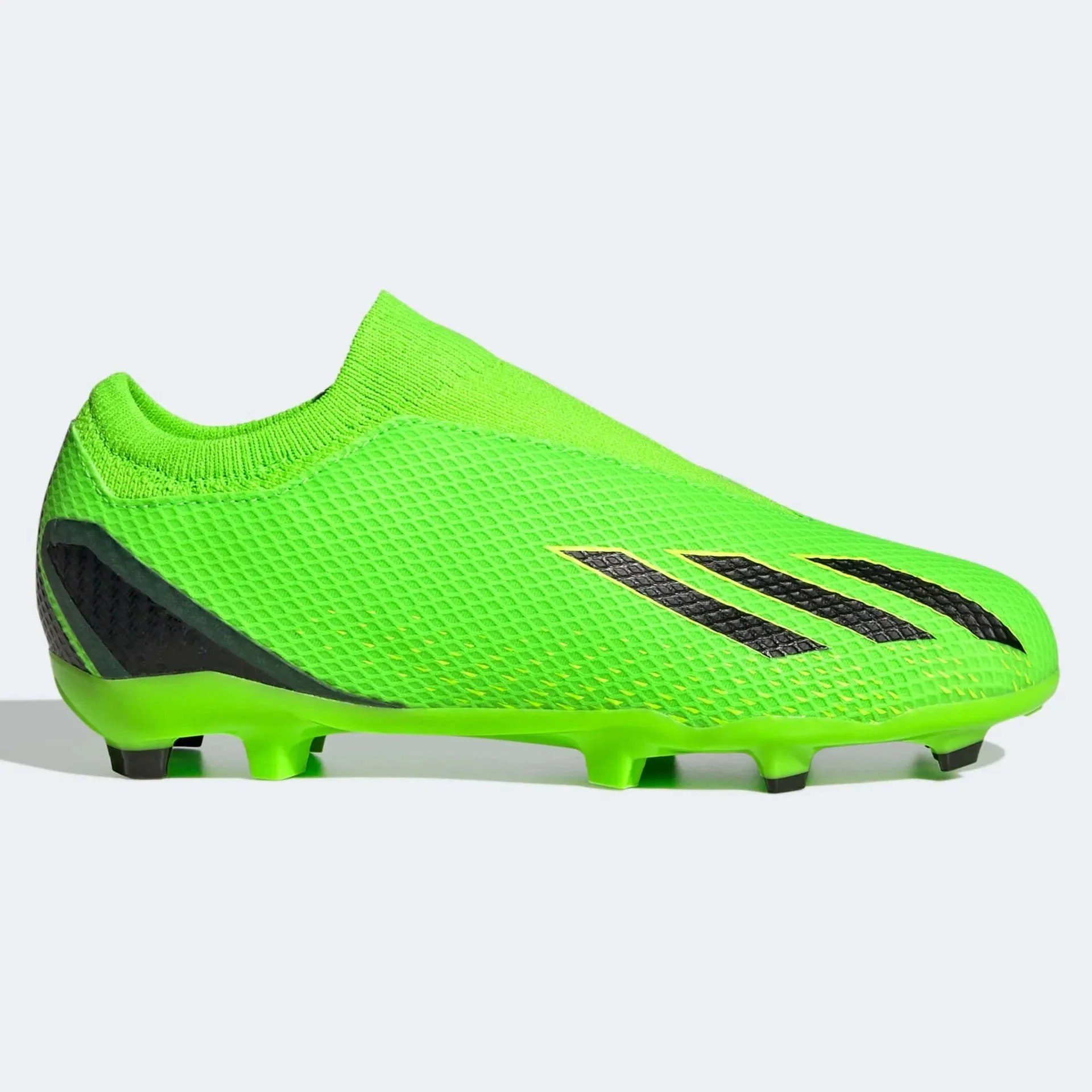 adidas Junior X SpeedPortal .3 Laceless FG - Solar Green-Black