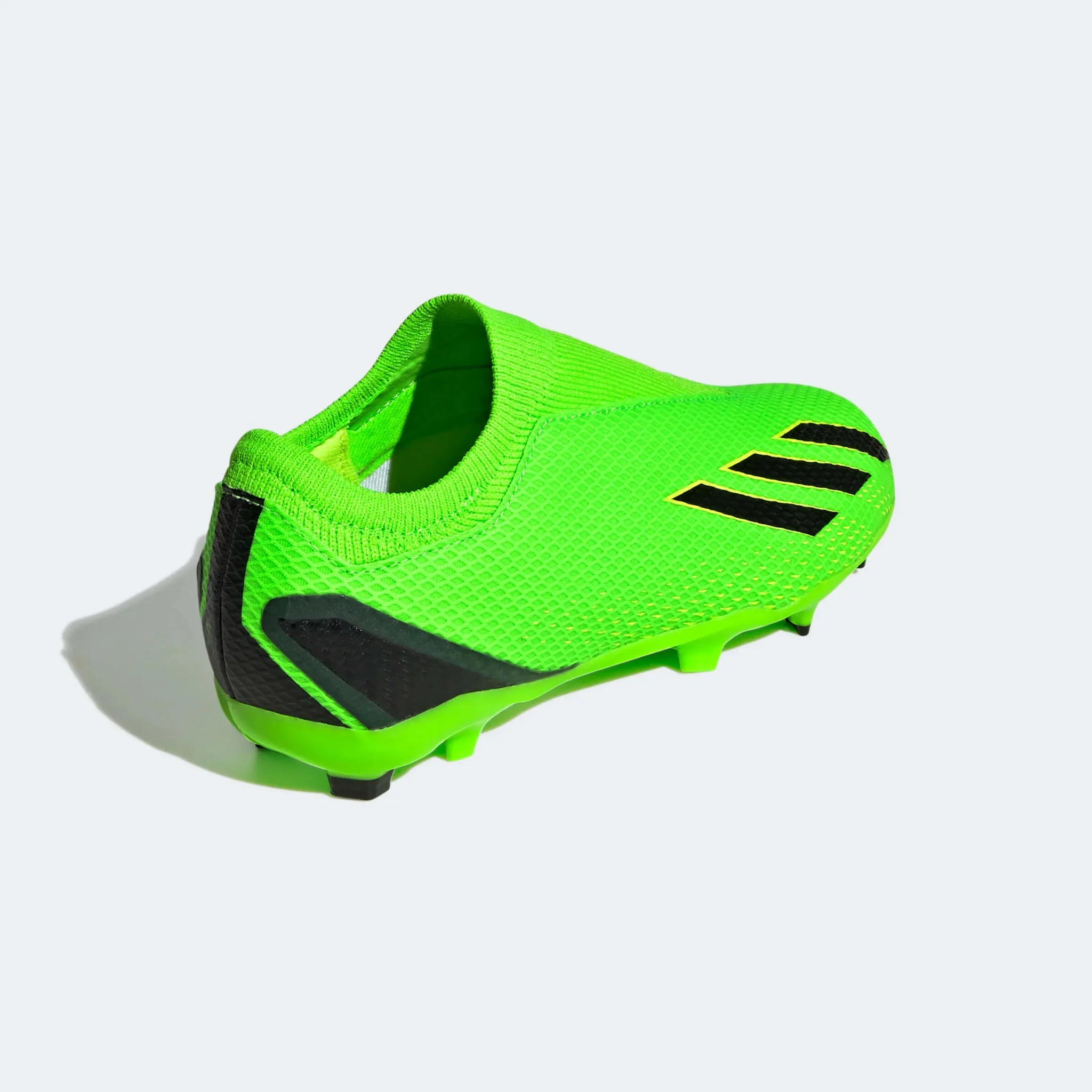 adidas Junior X SpeedPortal .3 Laceless FG - Solar Green-Black - Image 4