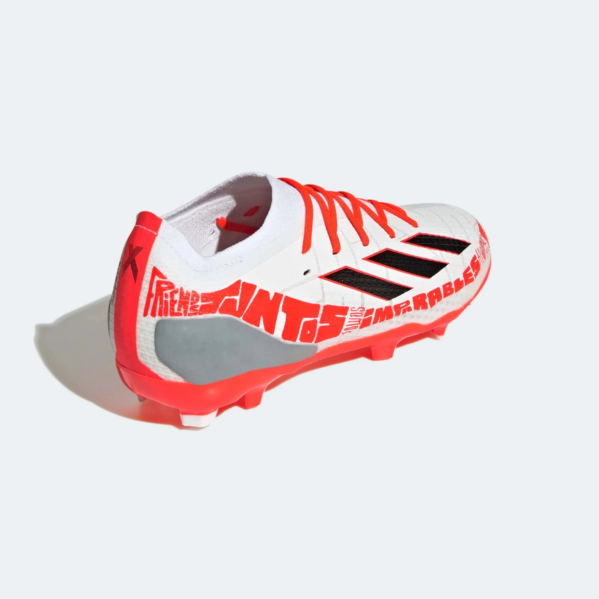 adidas Junior X SpeedPortal Messi .1 FG - White-Black-Solar Red - Image 4