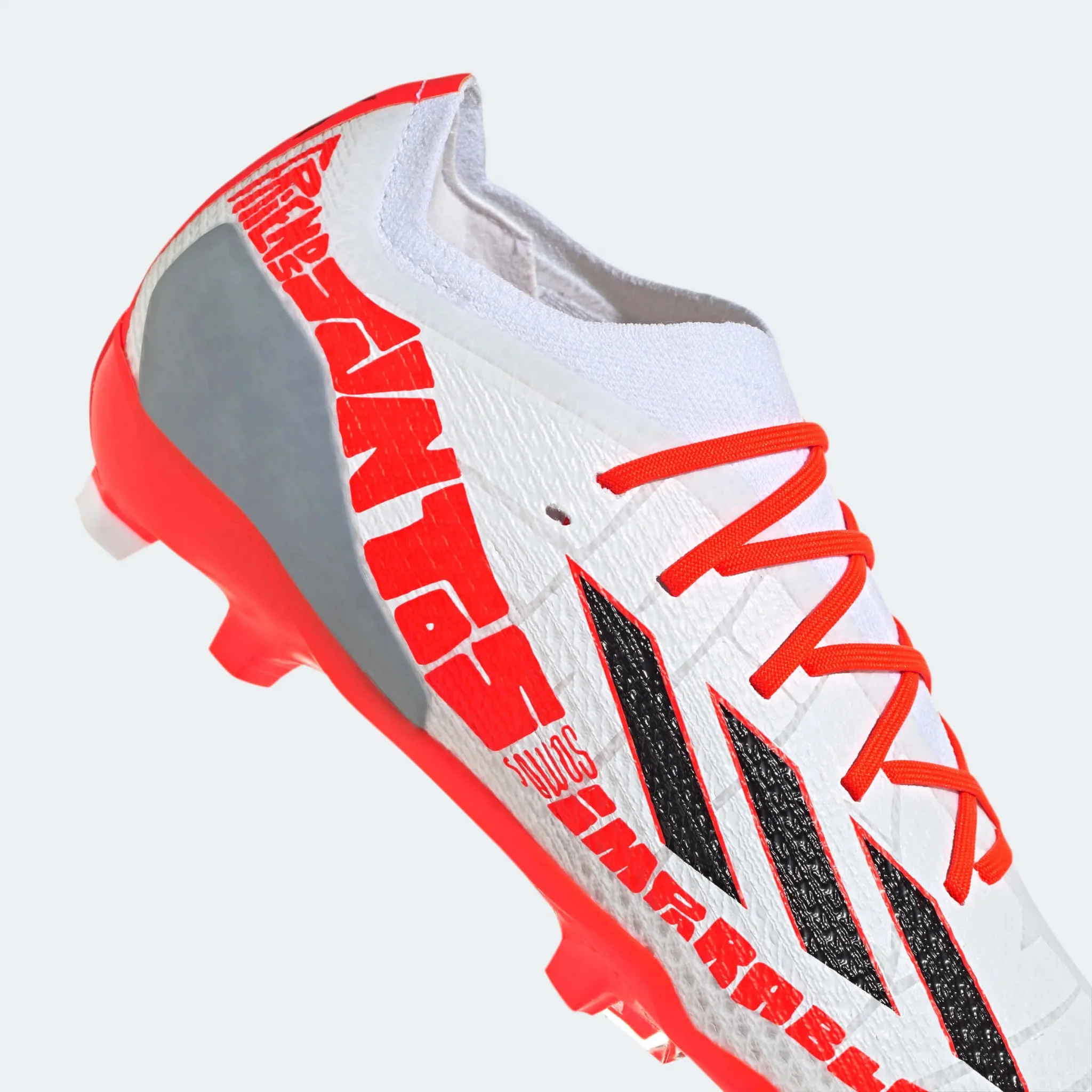 adidas Junior X SpeedPortal Messi .1 FG - White-Black-Solar Red - Image 6