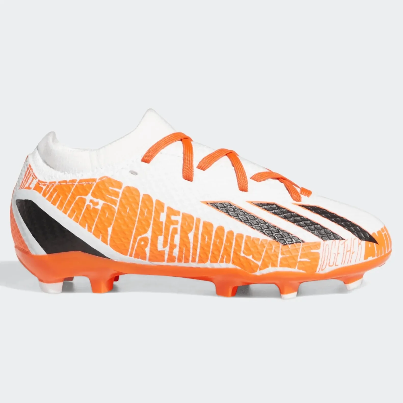 adidas Junior X SpeedPortal Messi .3 FG - White-Black-Solar Red
