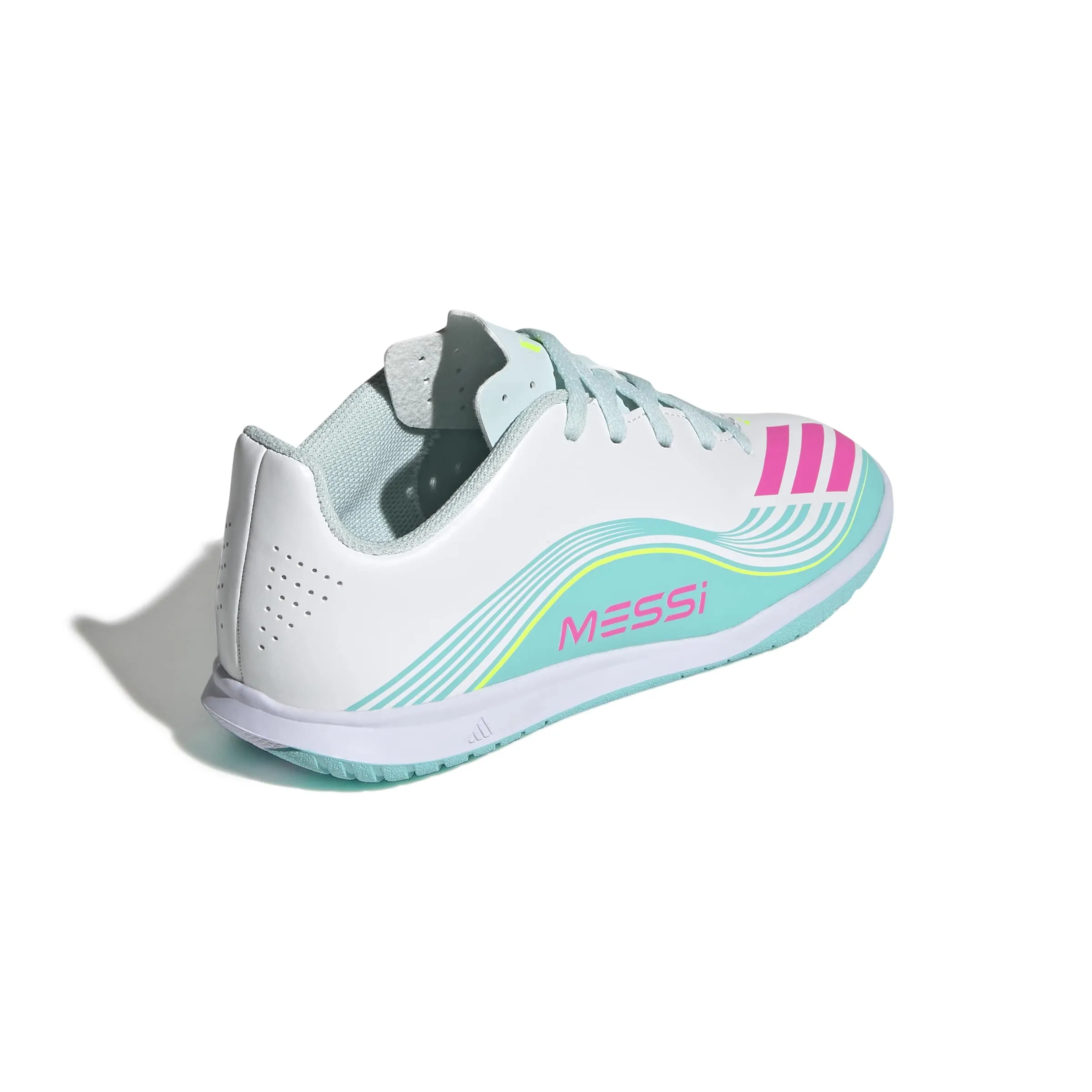 adidas Junior F50 Messi Club Indoor Soccer Shoes - Messi Aurora Radiante Pack (SP26) - Image 4