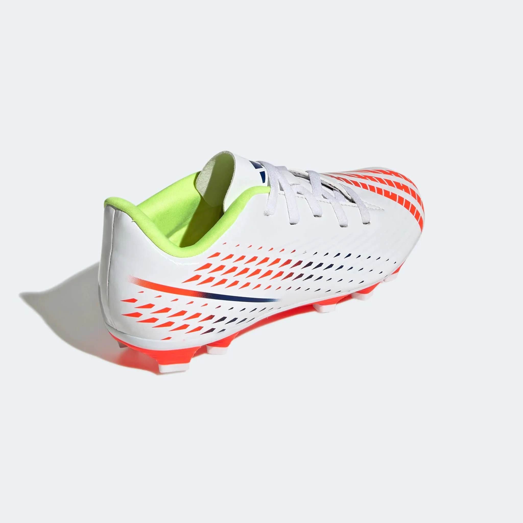 adidas Kids Predator Edge.4 FxG J - White-Yellow-Blue - Image 4