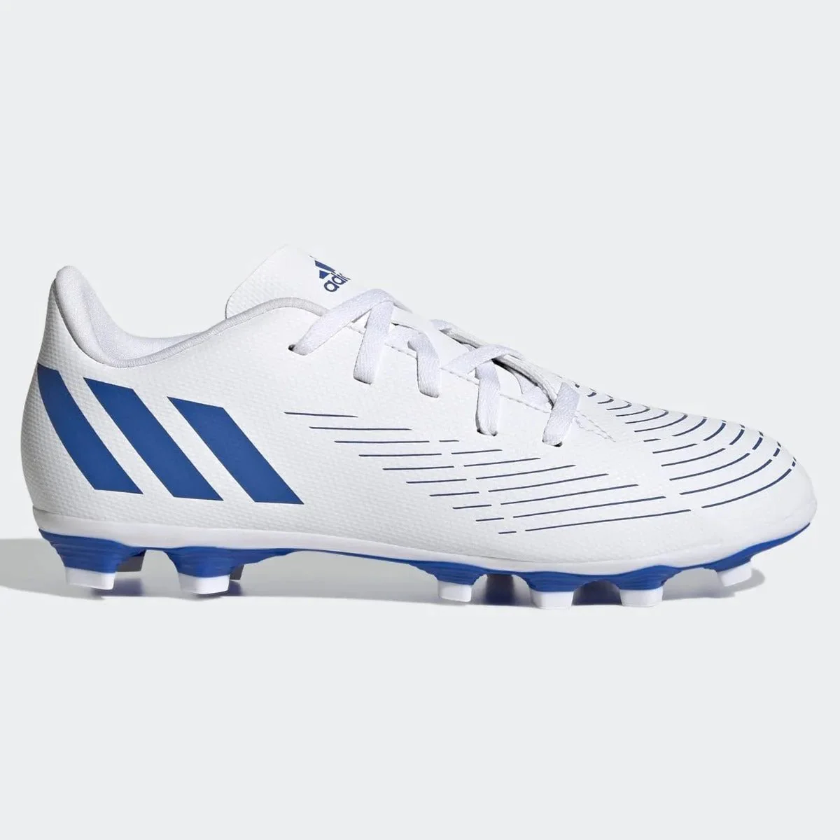 adidas Kids Predator Edge .4 FxG - White-Hi Res Blue