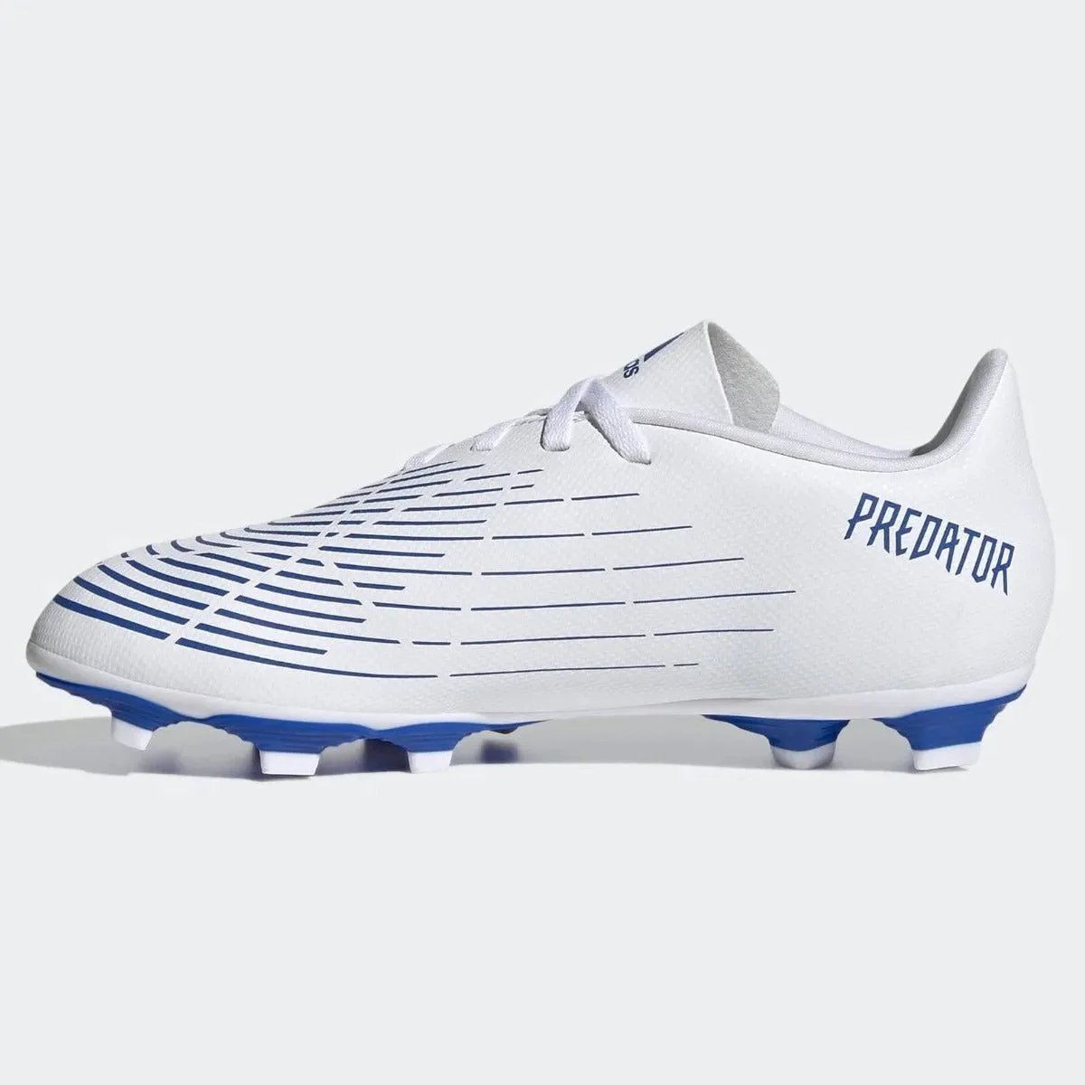 adidas Kids Predator Edge .4 FxG - White-Hi Res Blue - Image 2