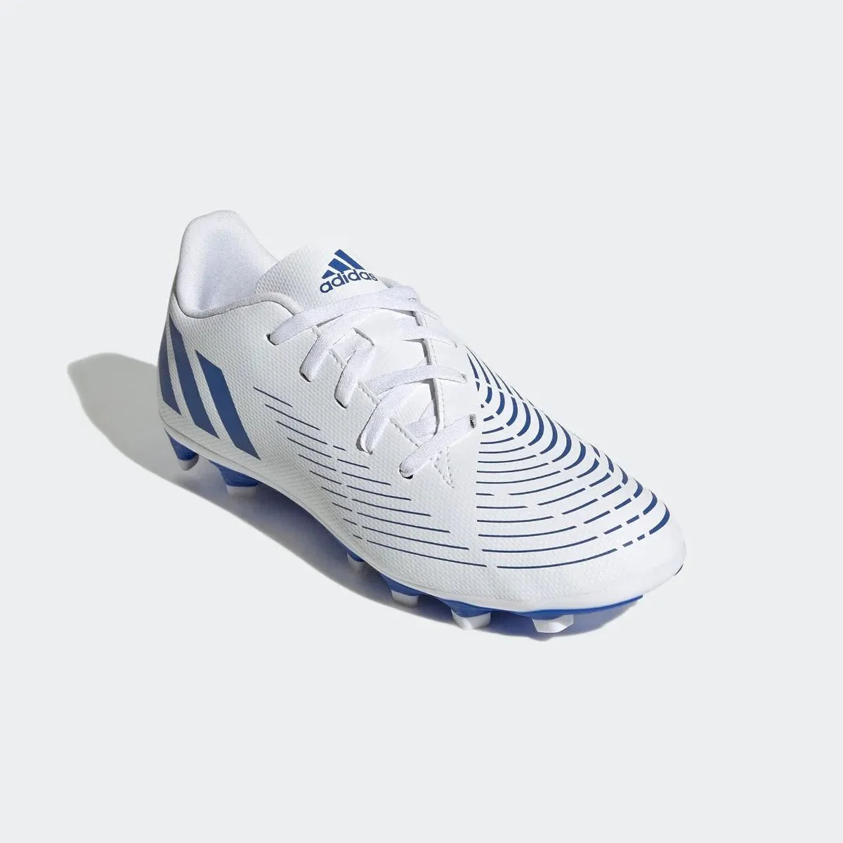 adidas Kids Predator Edge .4 FxG - White-Hi Res Blue - Image 3