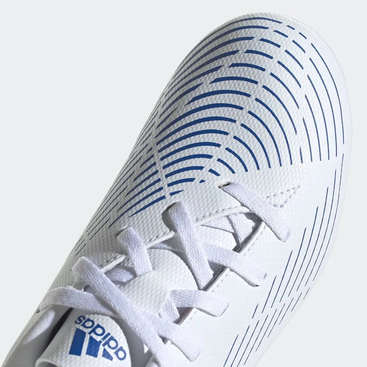 adidas Kids Predator Edge .4 FxG - White-Hi Res Blue - Image 7