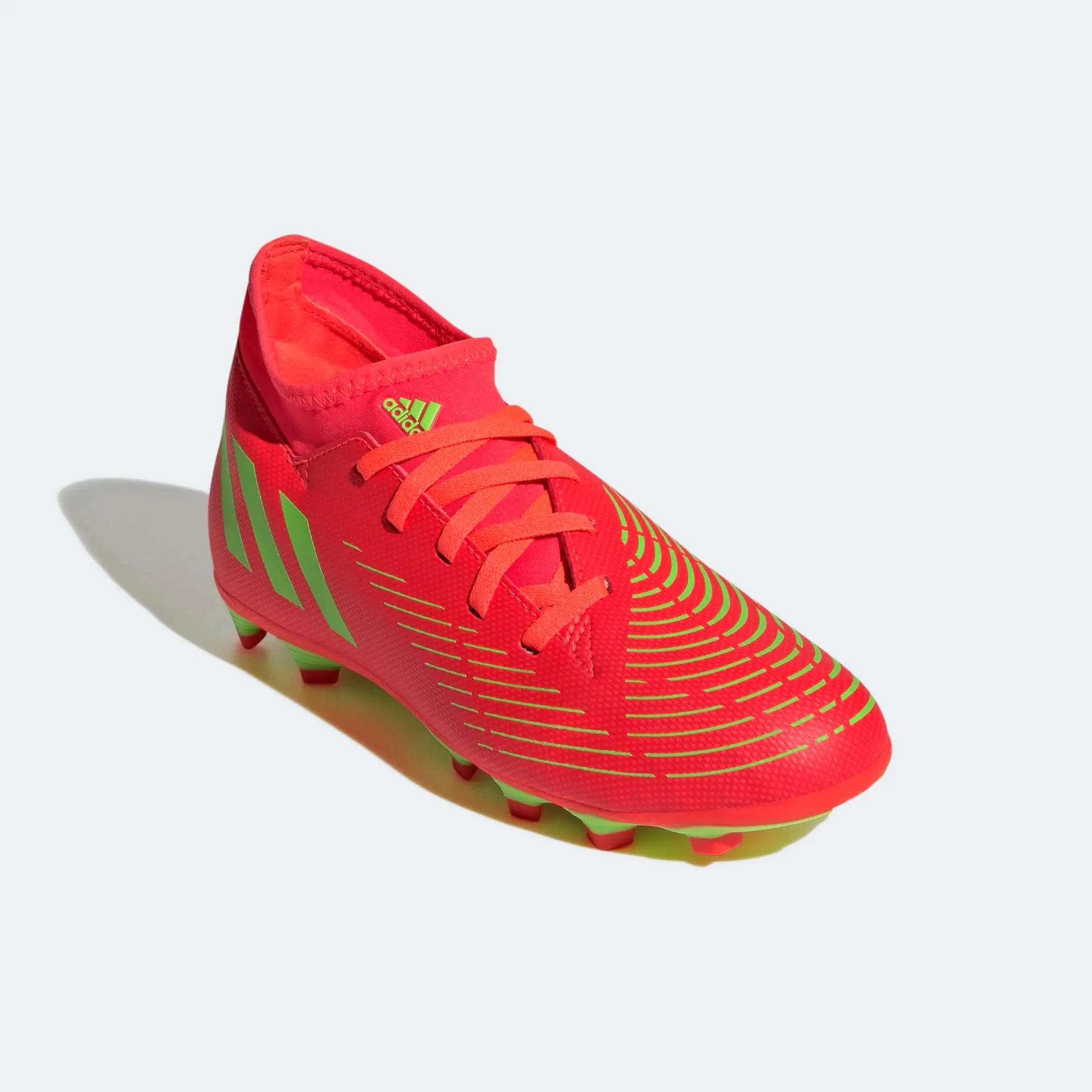 adidas Kids Predator Edge .4 S FxG - Solar Red-Solar Green - Image 3