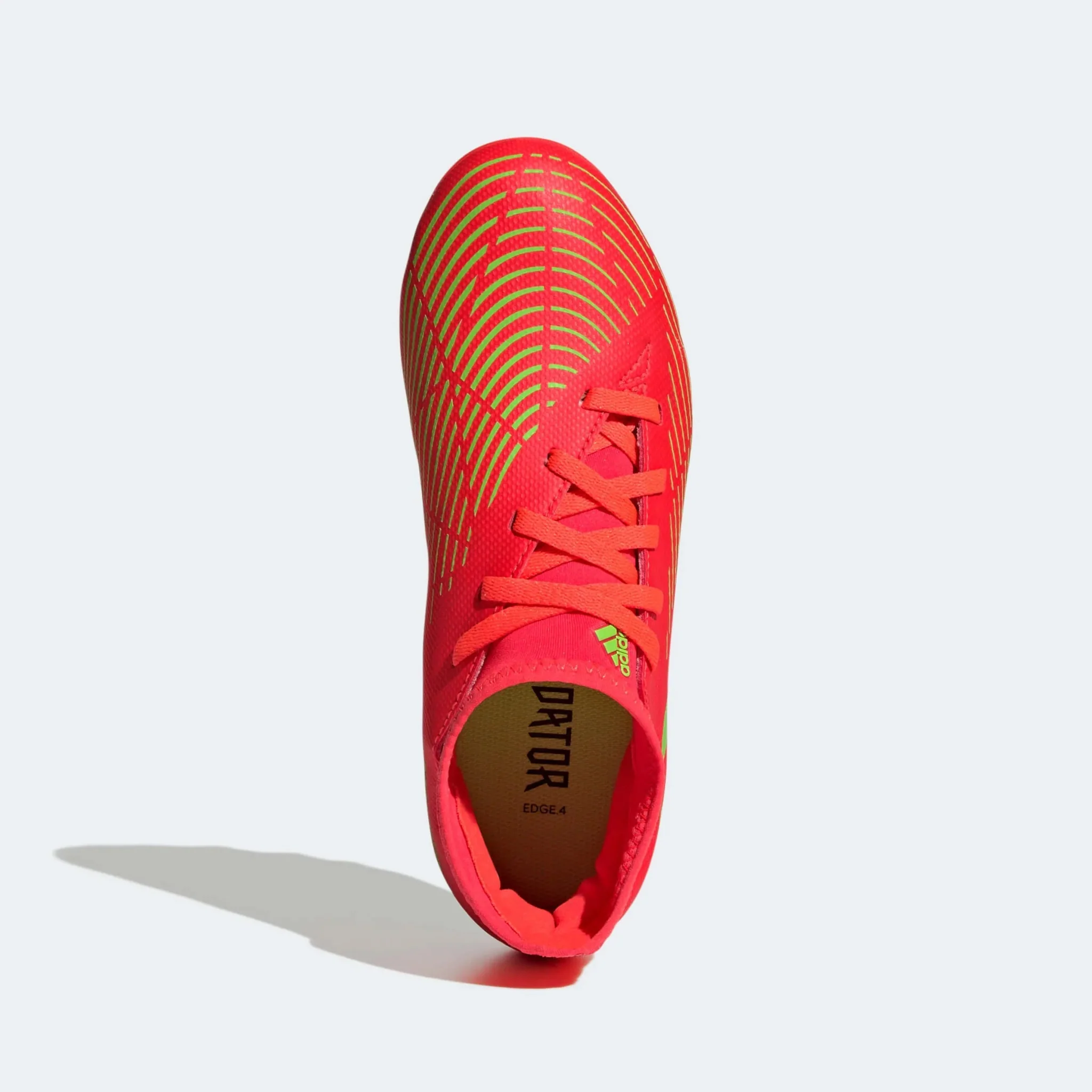 adidas Kids Predator Edge .4 S FxG - Solar Red-Solar Green - Image 5