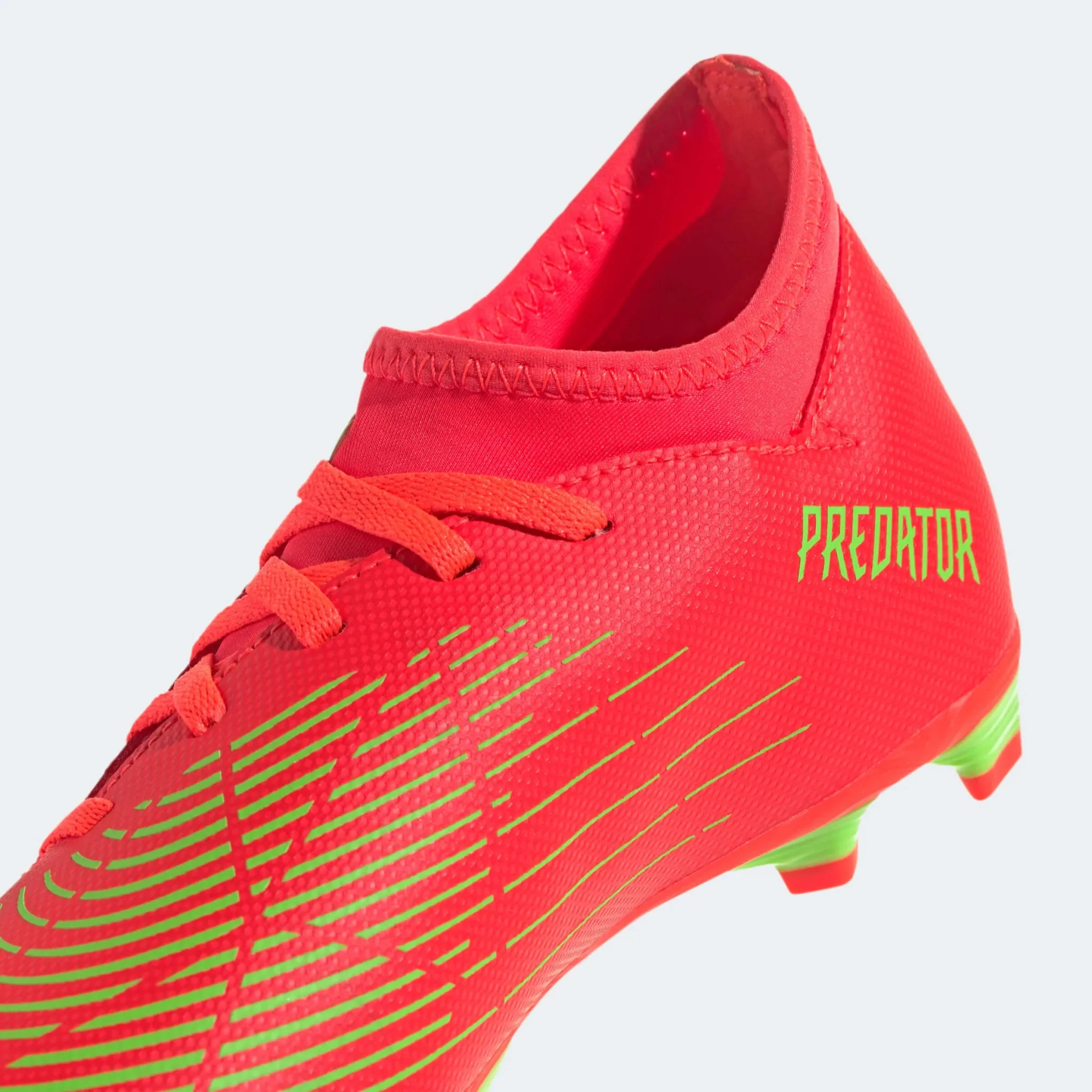 adidas Kids Predator Edge .4 S FxG - Solar Red-Solar Green - Image 8