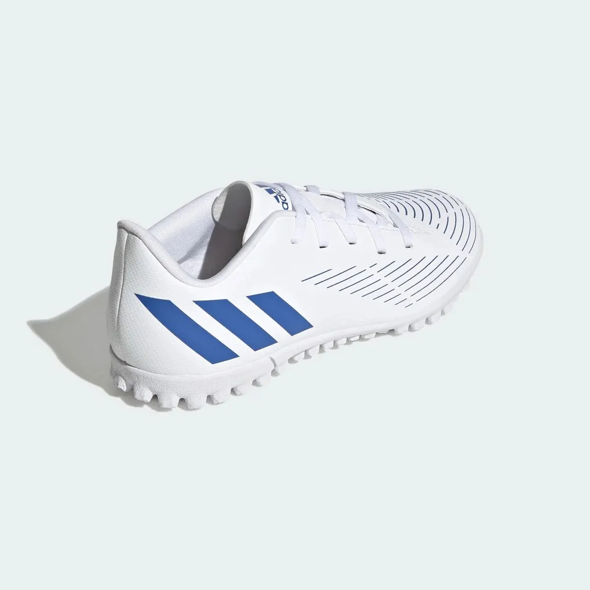 adidas Kids Predator Edge .4 Turf - White-Hi Res Blue - Image 4