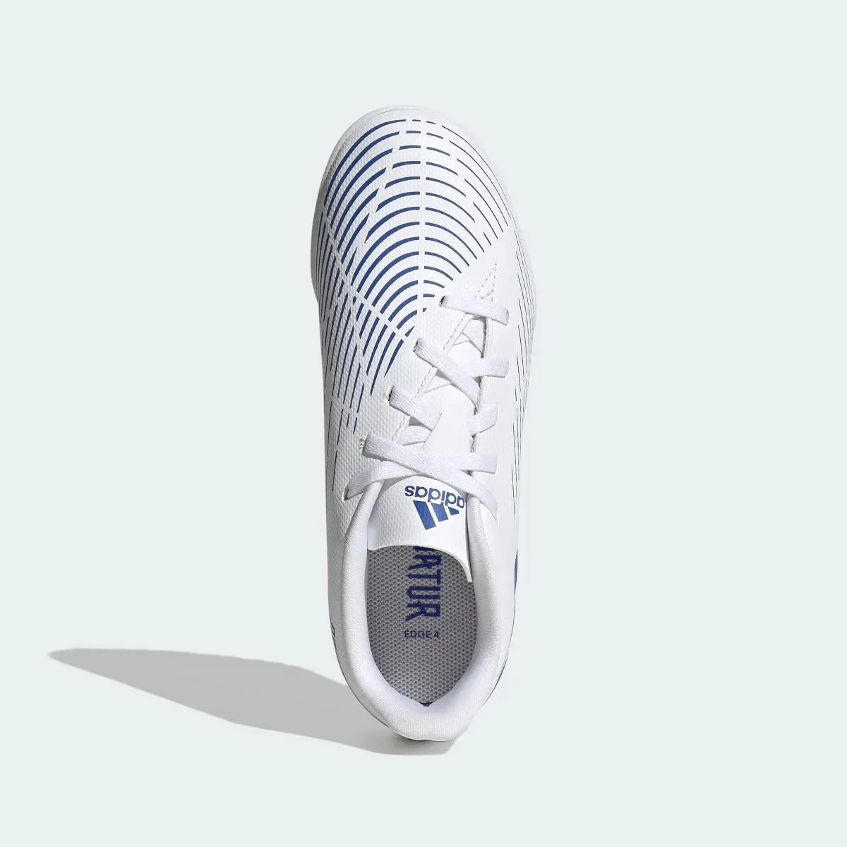 adidas Kids Predator Edge .4 Turf - White-Hi Res Blue - Image 5