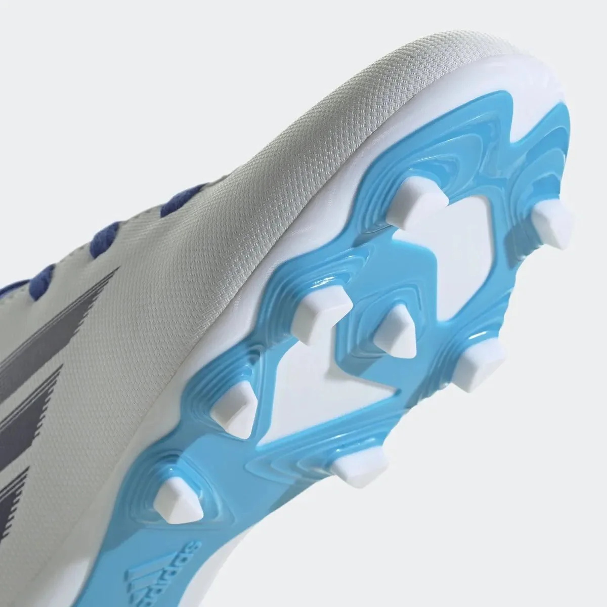 adidas Kids X Speedflow .4 FxG - White-Indigo-Sky Rush - Image 8