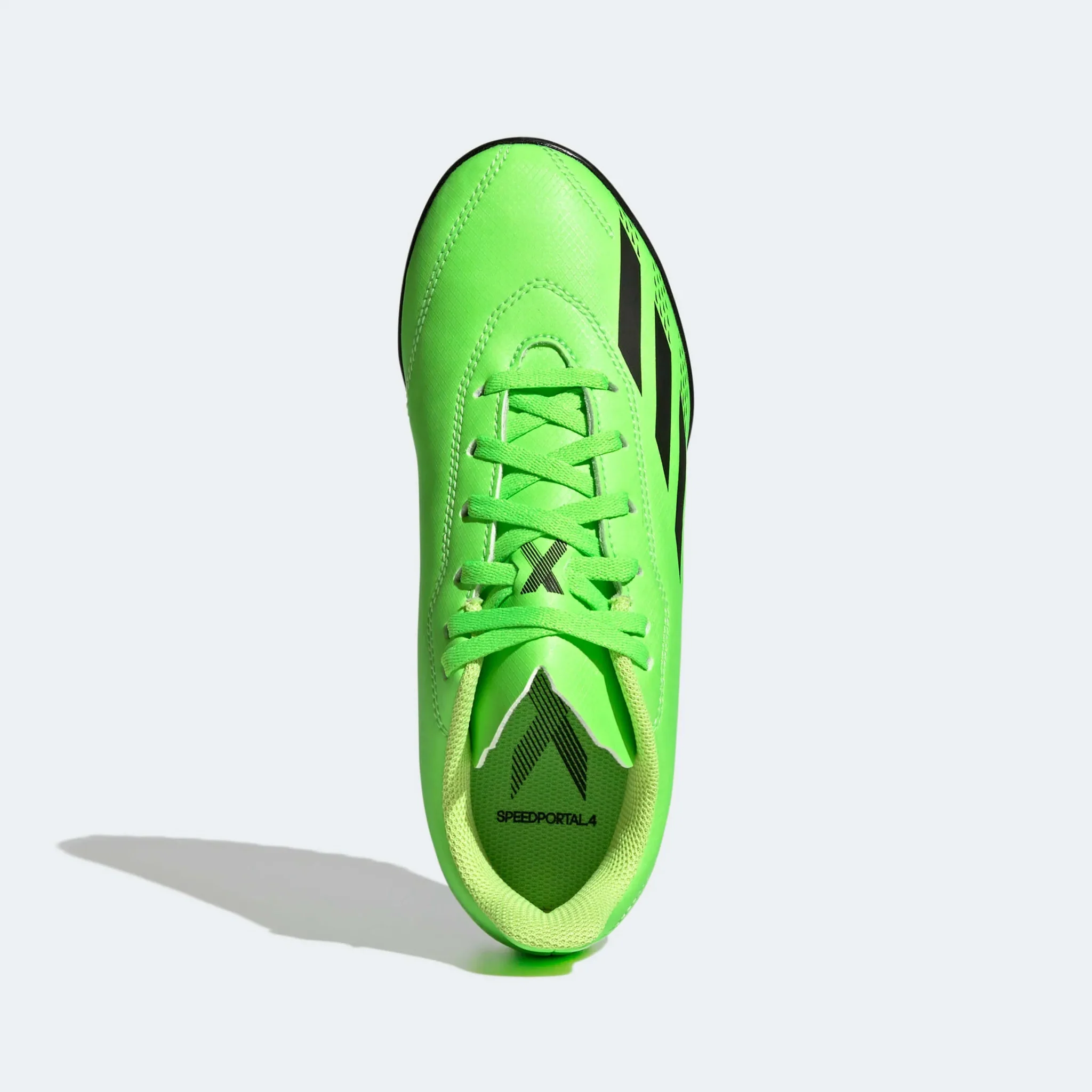 adidas Kids X SpeedPortal .4 Turf - Solar Green-Black - Image 5